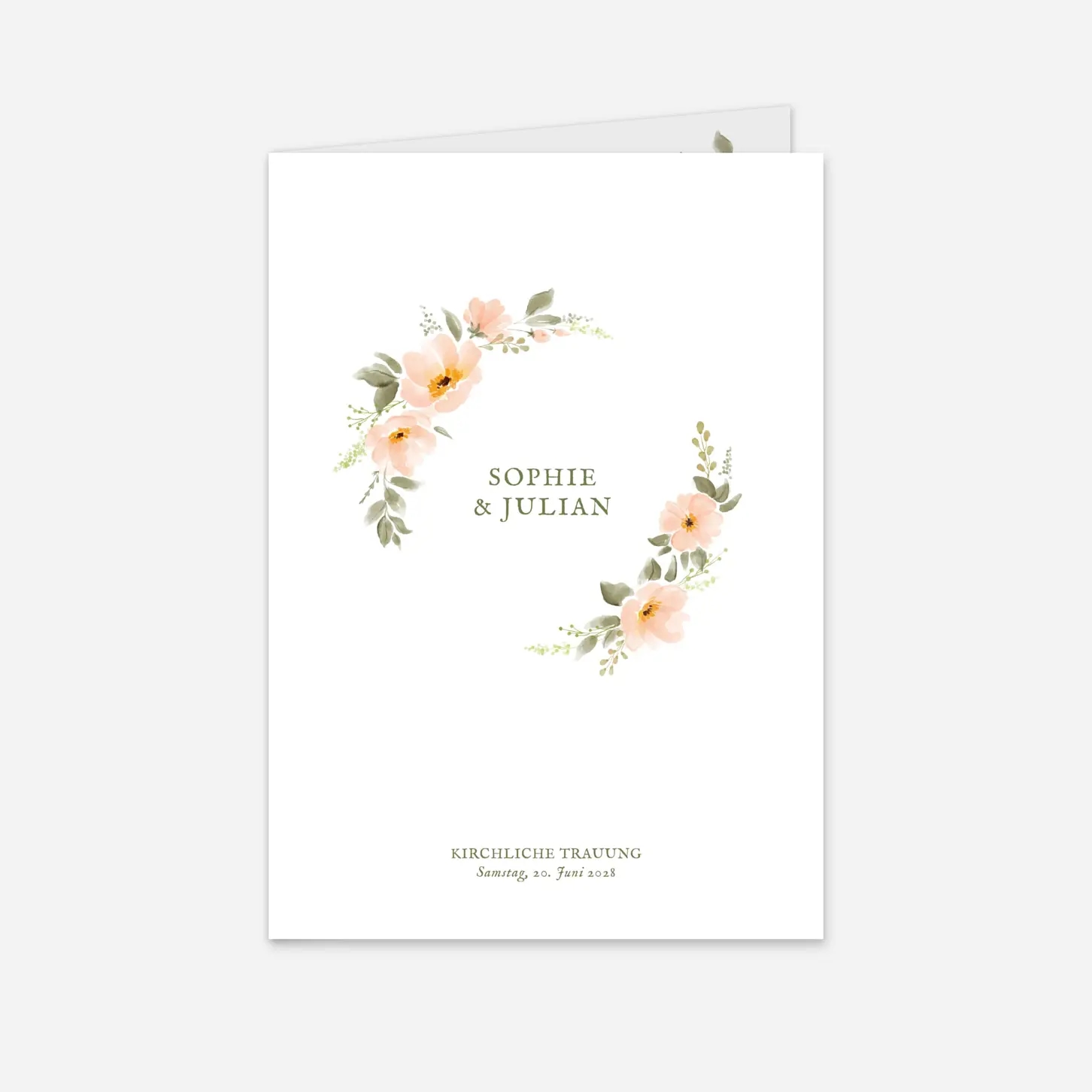 Kirchenheft Hochzeit Florale Poesie
