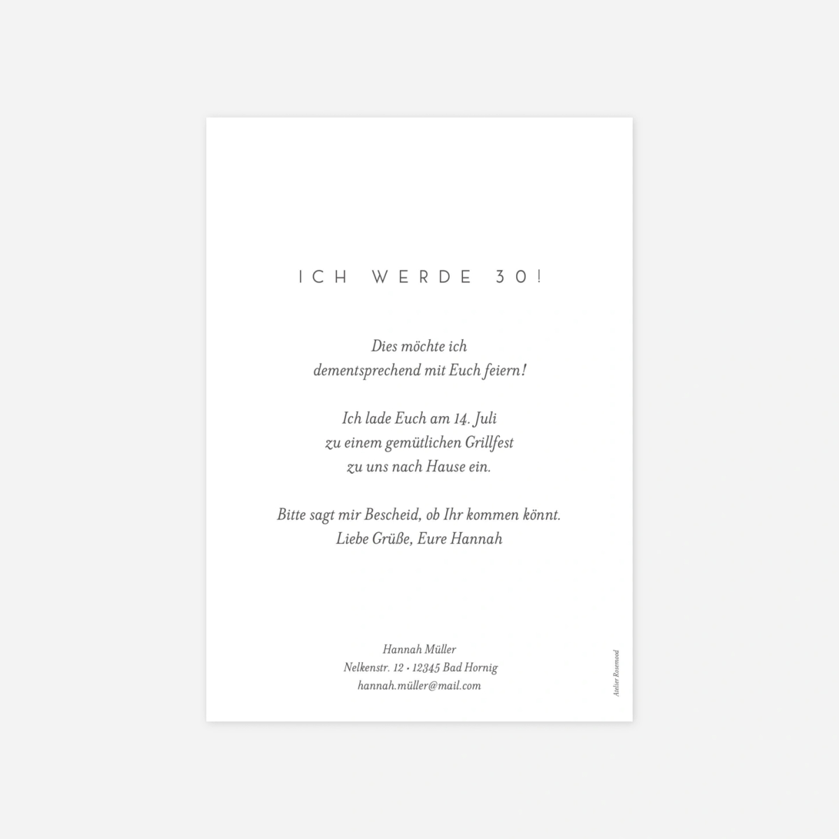 Geburtstagseinladung Fotoecken