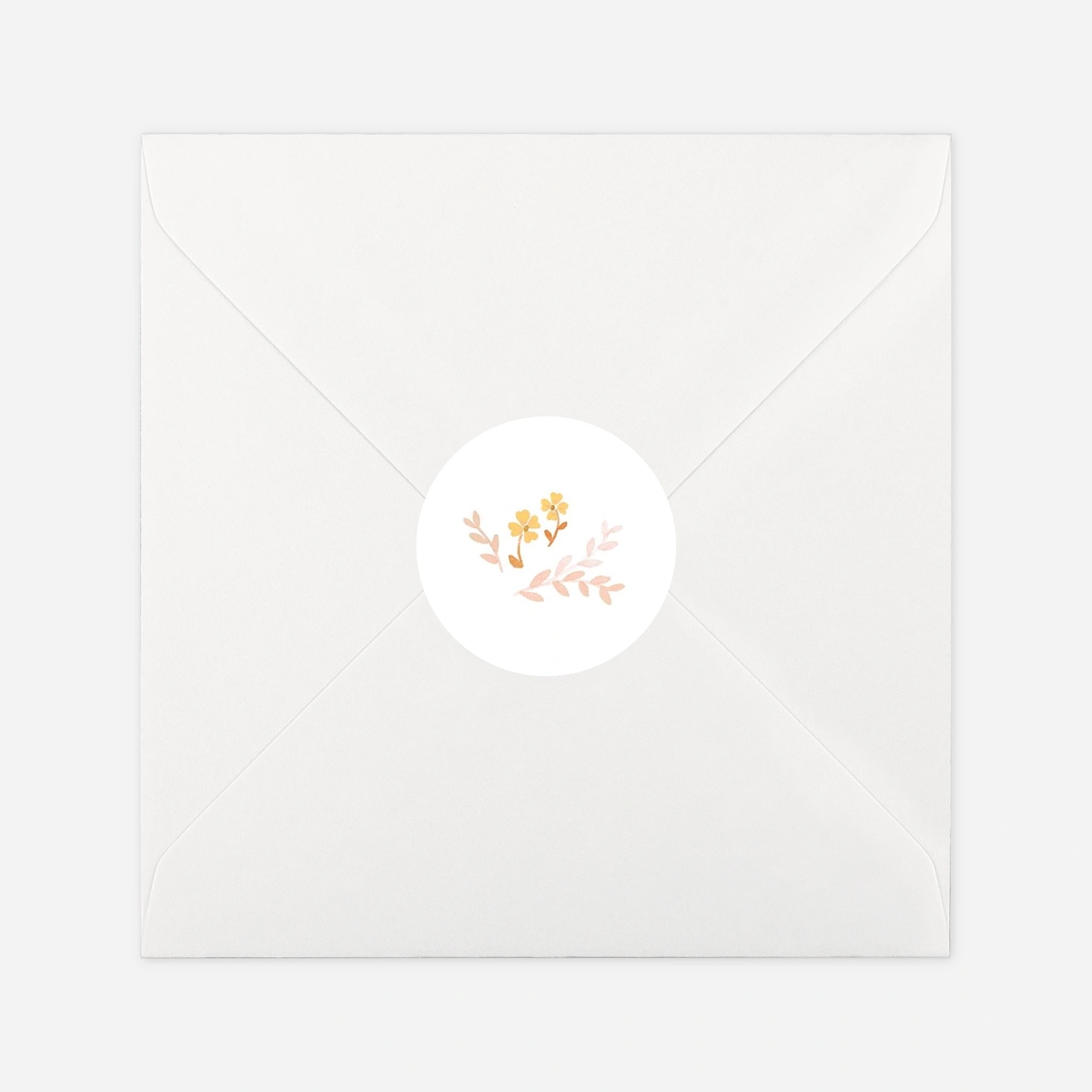 Aufkleber (Gastgeschenk) Frühlingsblümchen