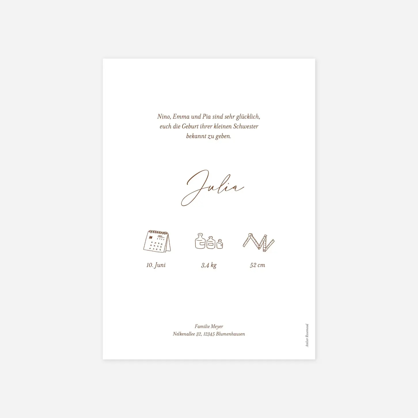 Geburtskarte Freudiges Ereignis