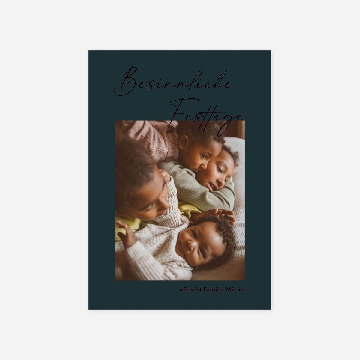 Weihnachtskarte Freudiges Ereignis