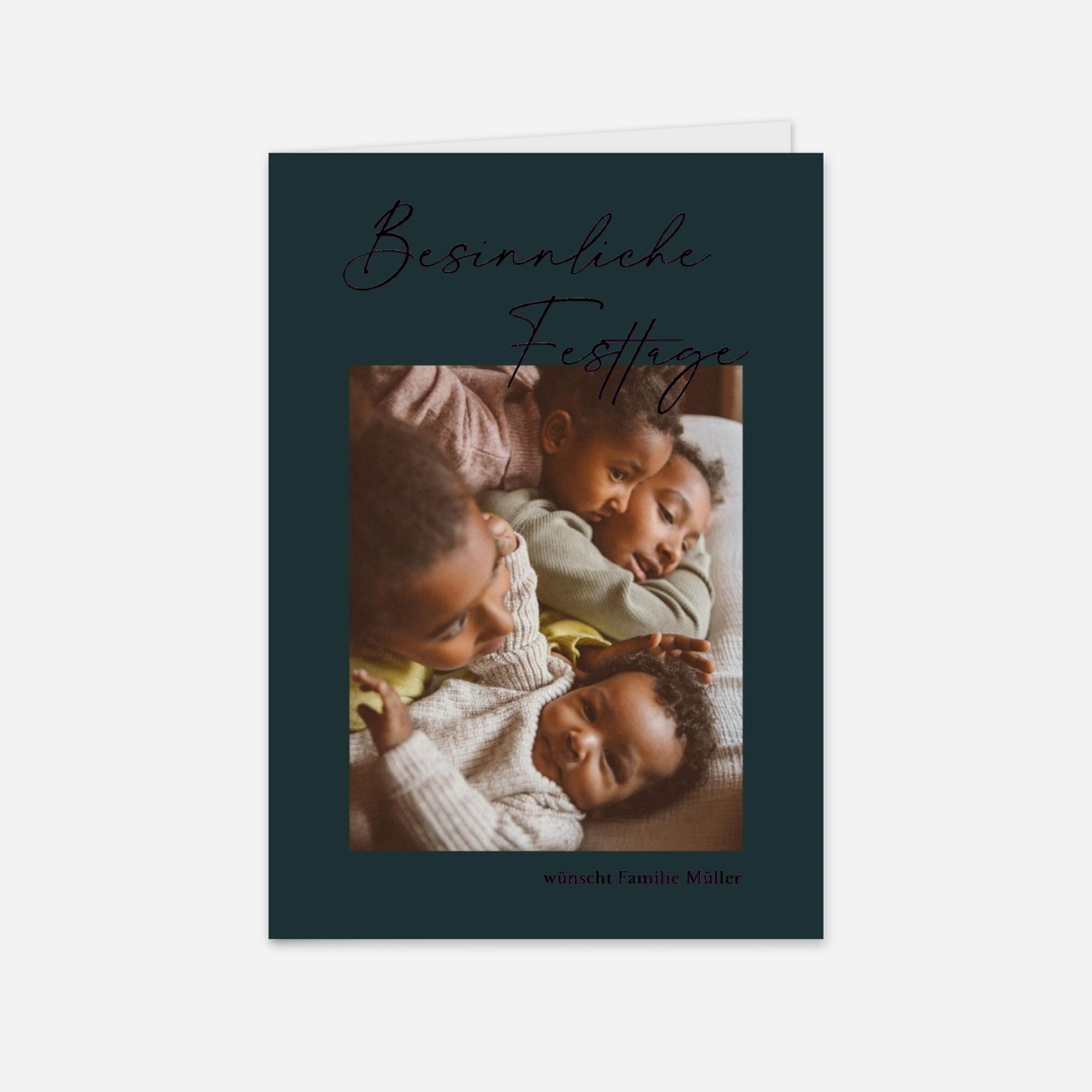 Weihnachtskarte Freudiges Ereignis