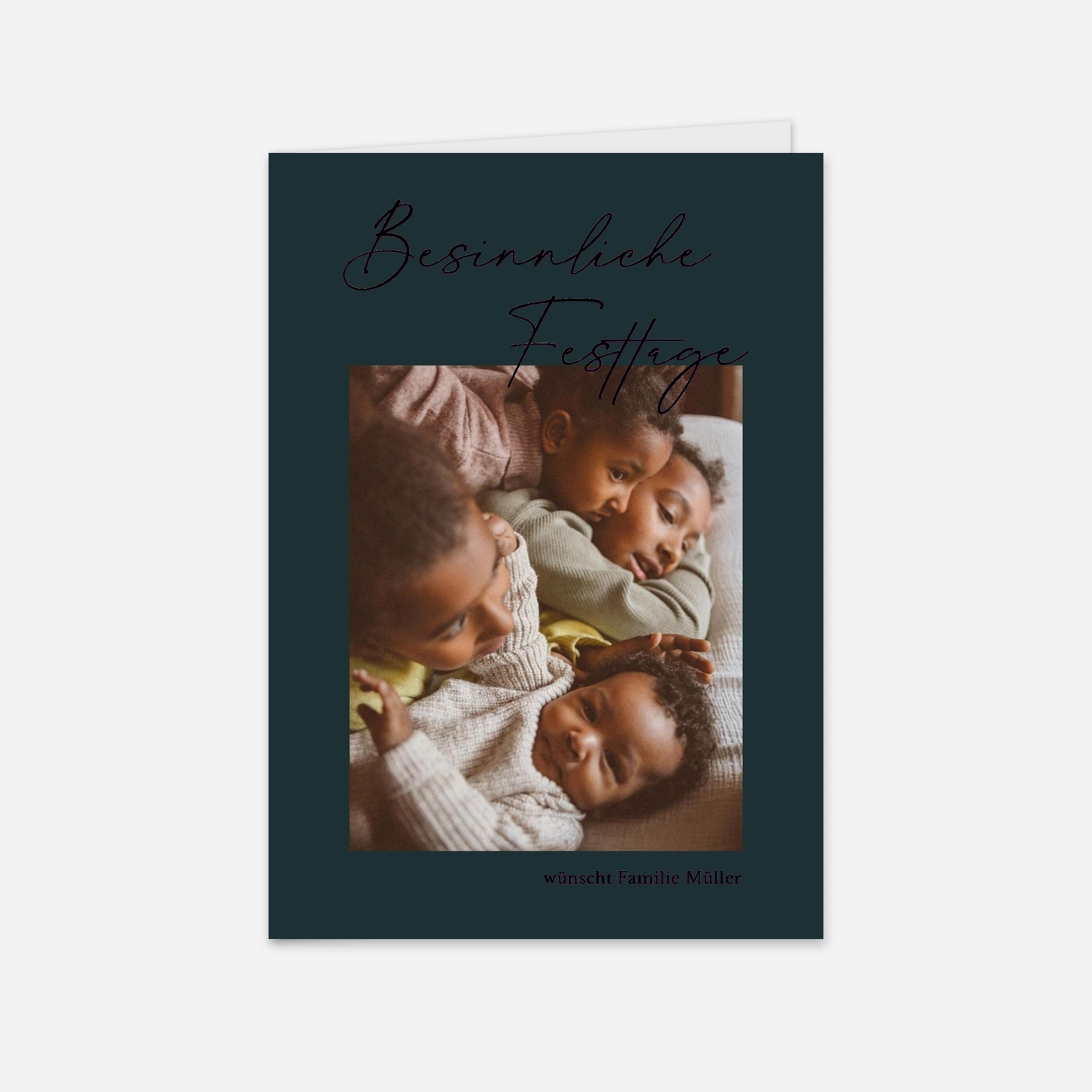 Weihnachtskarte Freudiges Ereignis