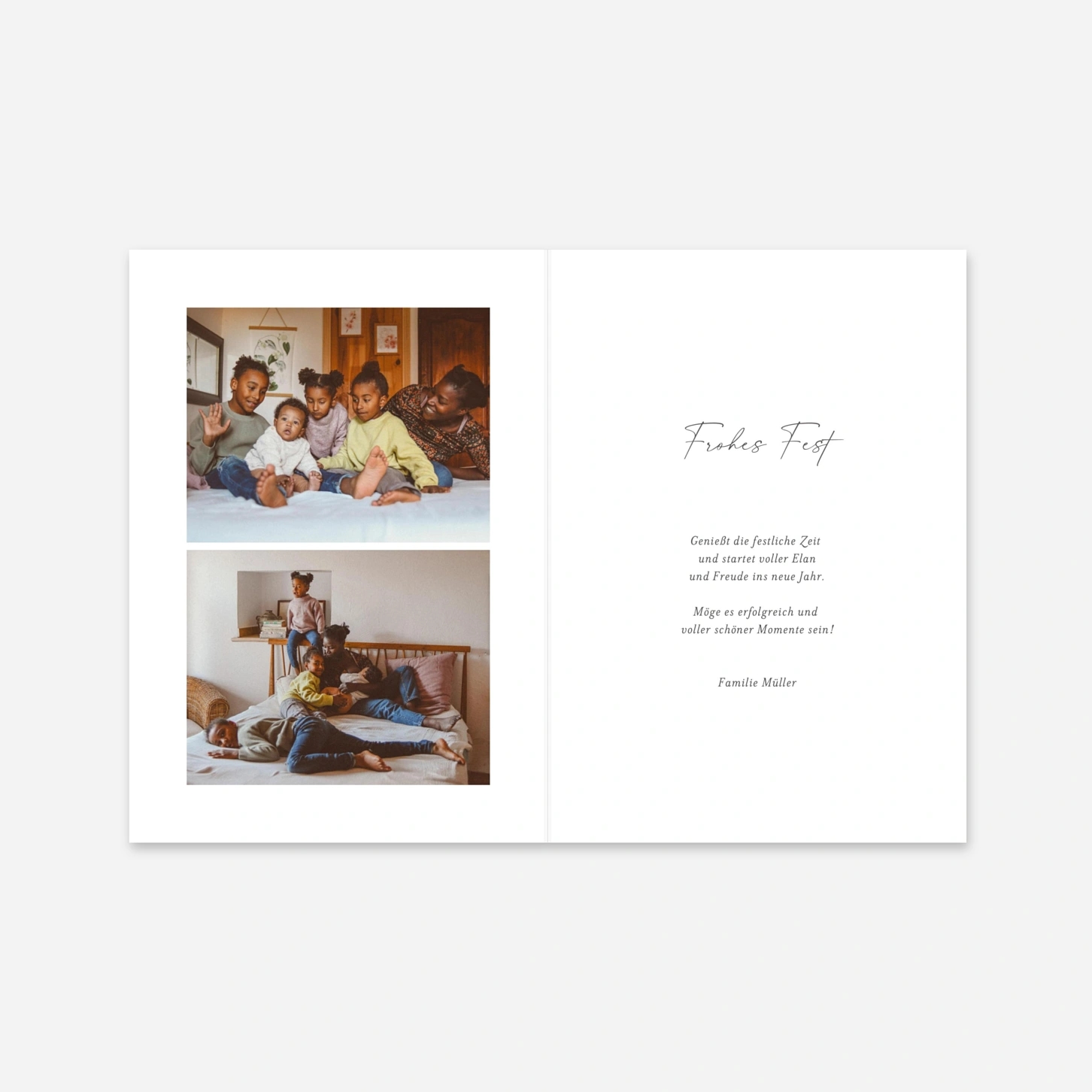 Weihnachtskarte Freudiges Ereignis