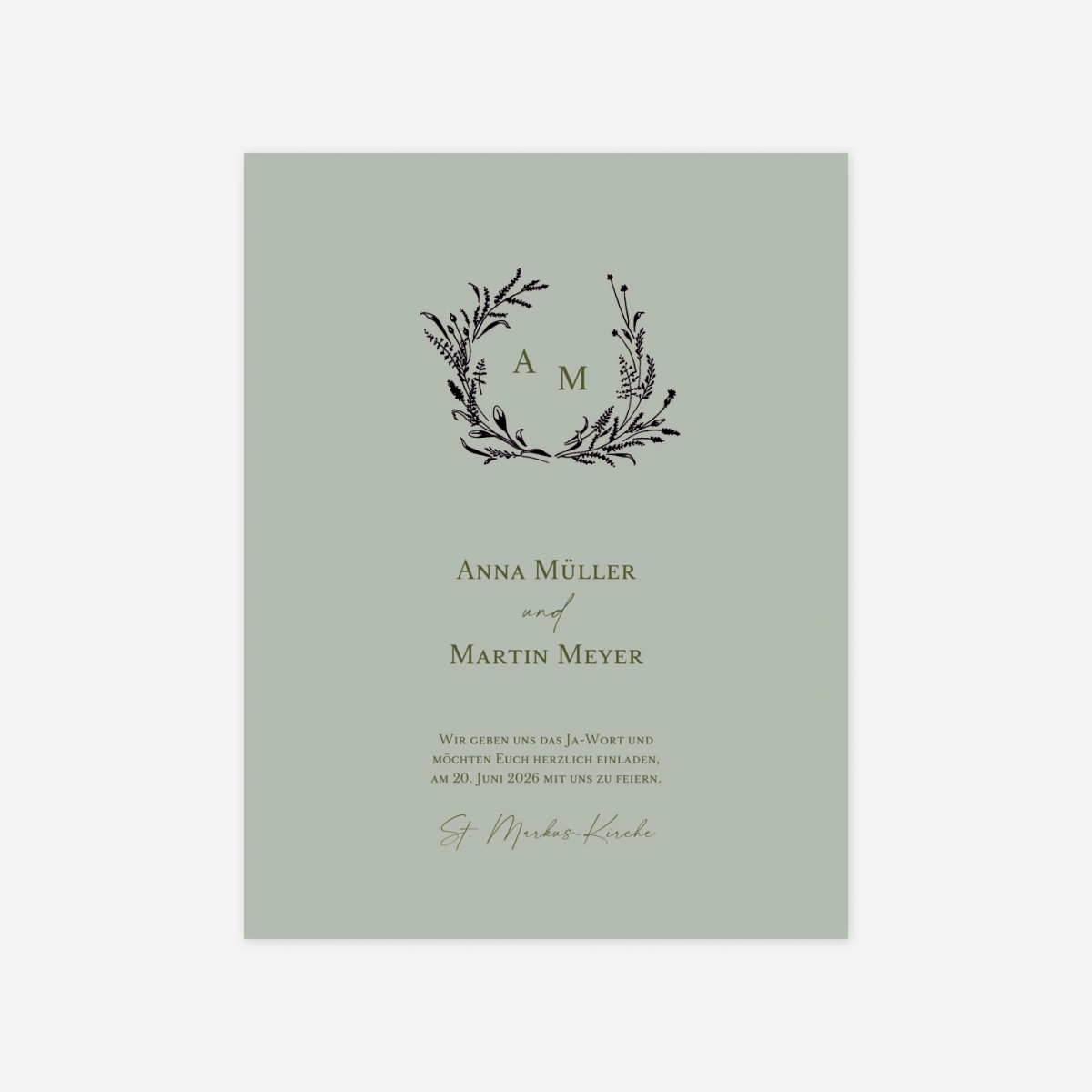 Hochzeitseinladung Frühlingsversprechen