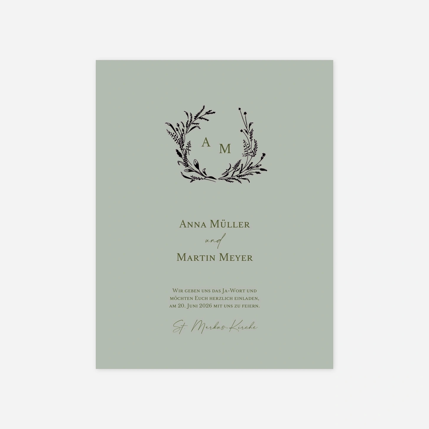 Hochzeitseinladung Frühlingsversprechen
