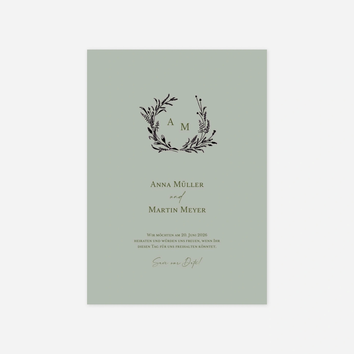 Save-the-Date Karte Frühlingsversprechen