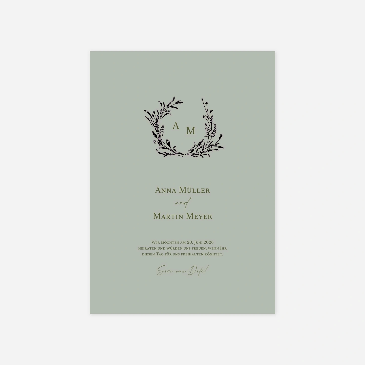 Save-the-Date Karte Frühlingsversprechen