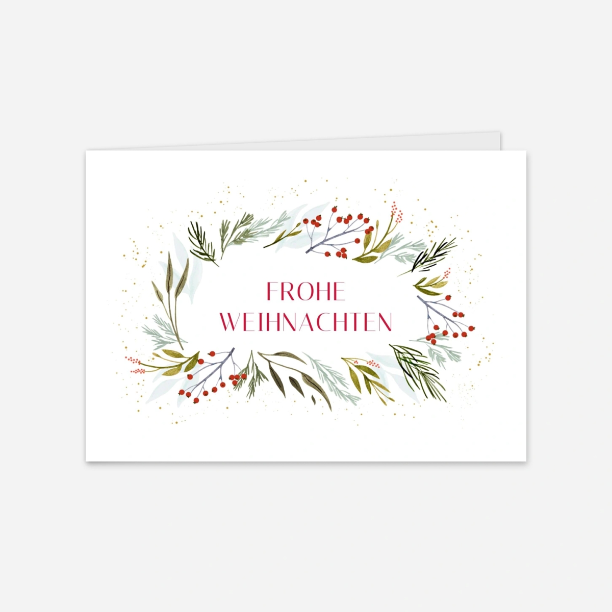 Geschäftliche Weihnachtskarte Frohe Weihnachten