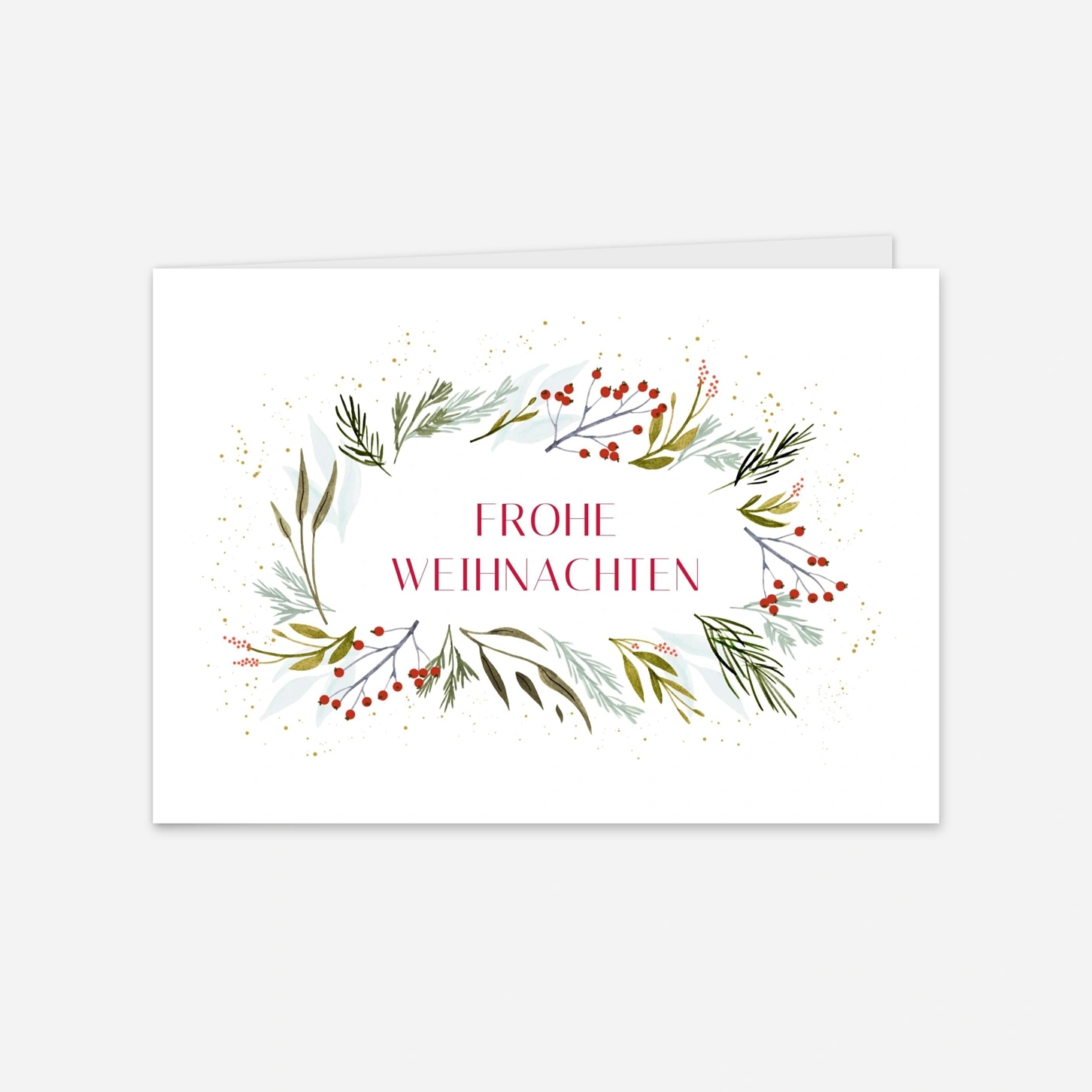 Geschäftliche Weihnachtskarte Frohe Weihnachten