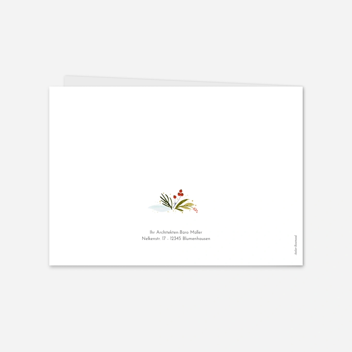 Geschäftliche Weihnachtskarte Frohe Weihnachten