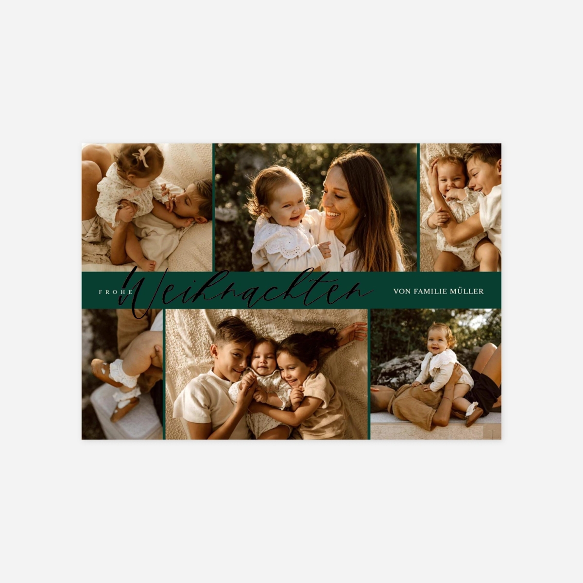 Weihnachtskarte Froher Zauber