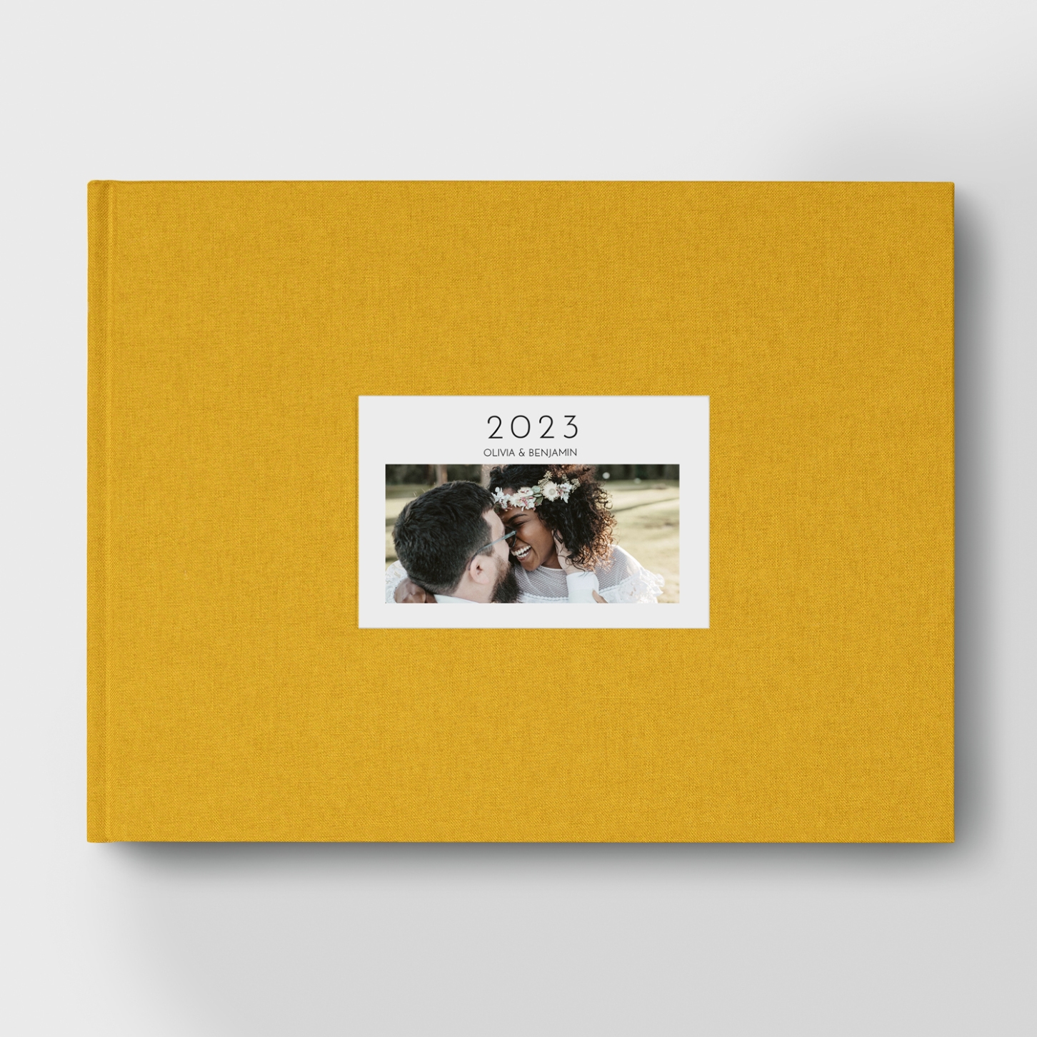 Fotobuch mit Stoffeinband Fotoprägung