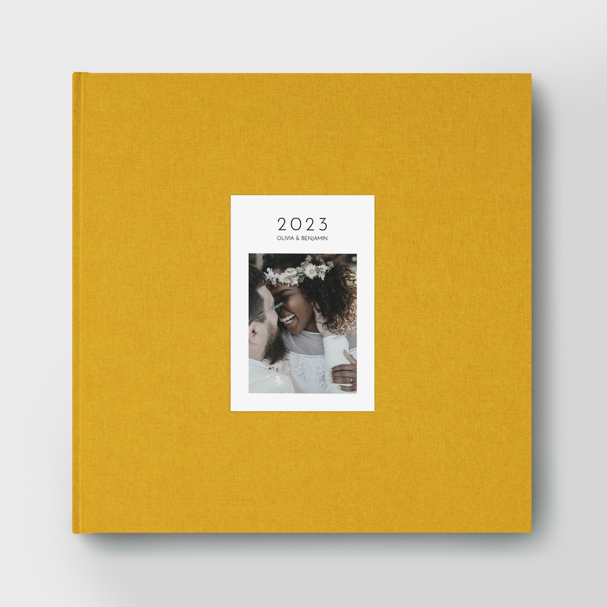 Fotobuch mit Stoffeinband Fotoprägung