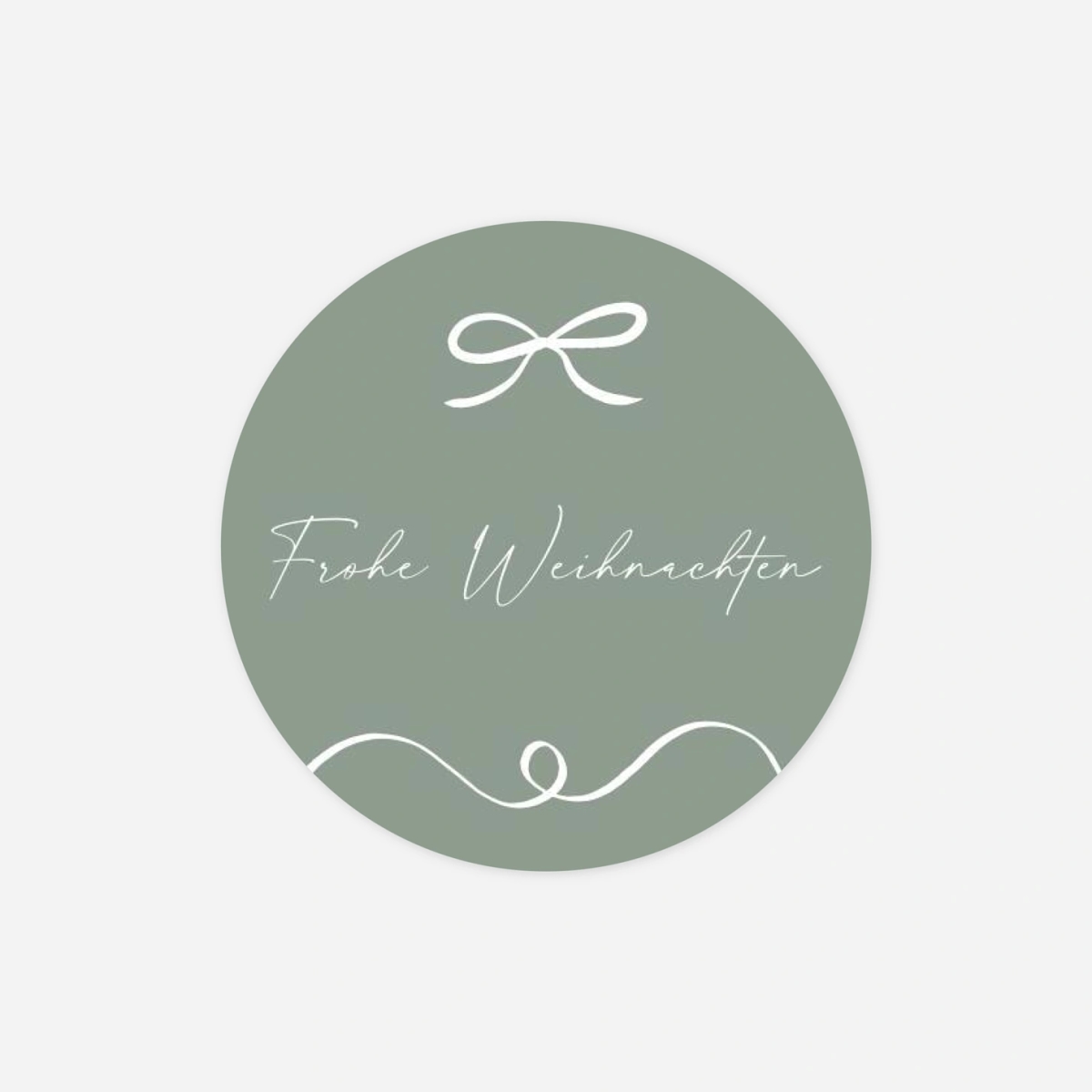 Geschenkaufkleber Weihnachten Festive Bow