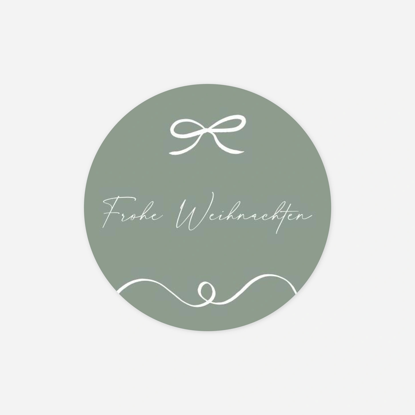 Geschenkaufkleber Weihnachten Festive Bow