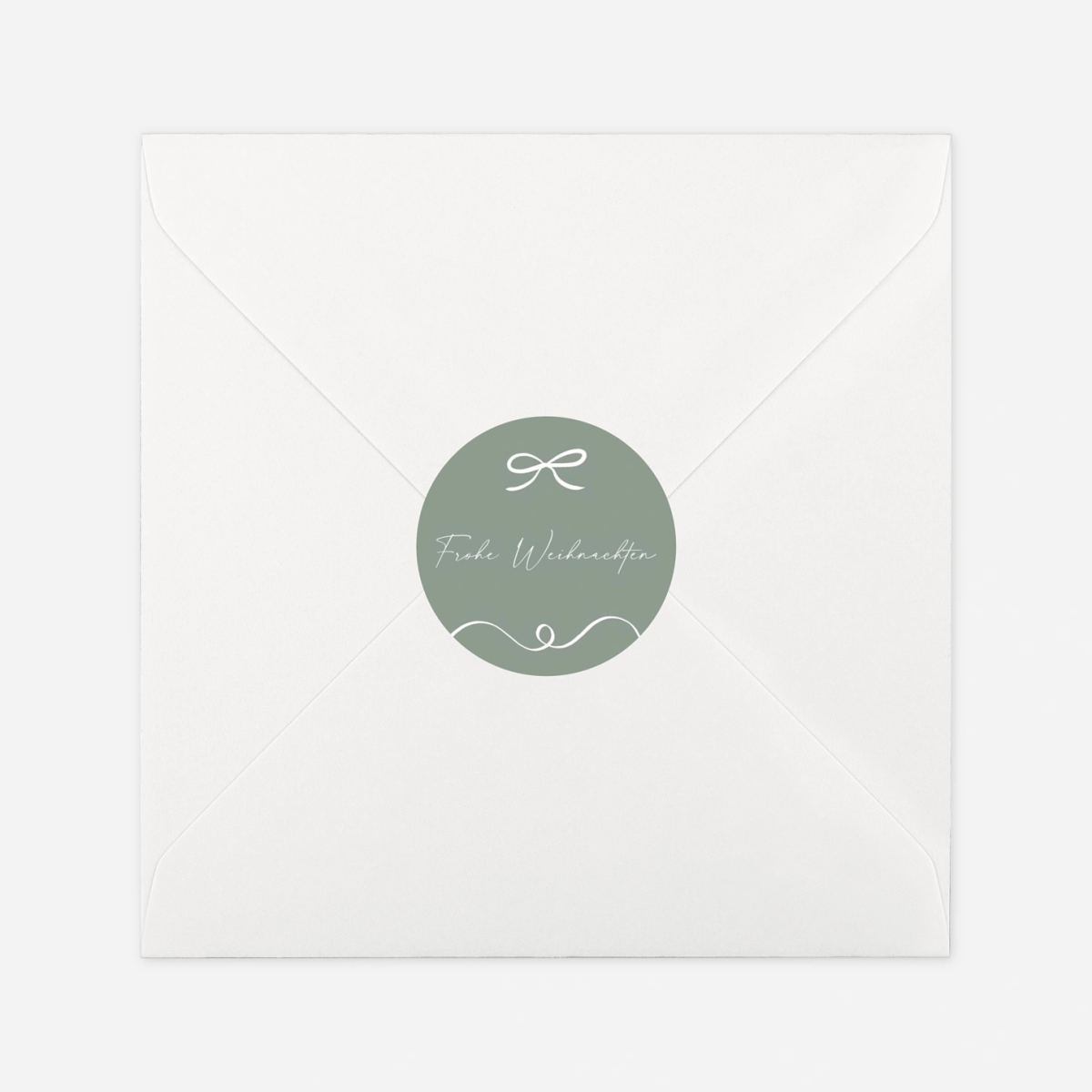 Geschenkaufkleber Weihnachten Festive Bow