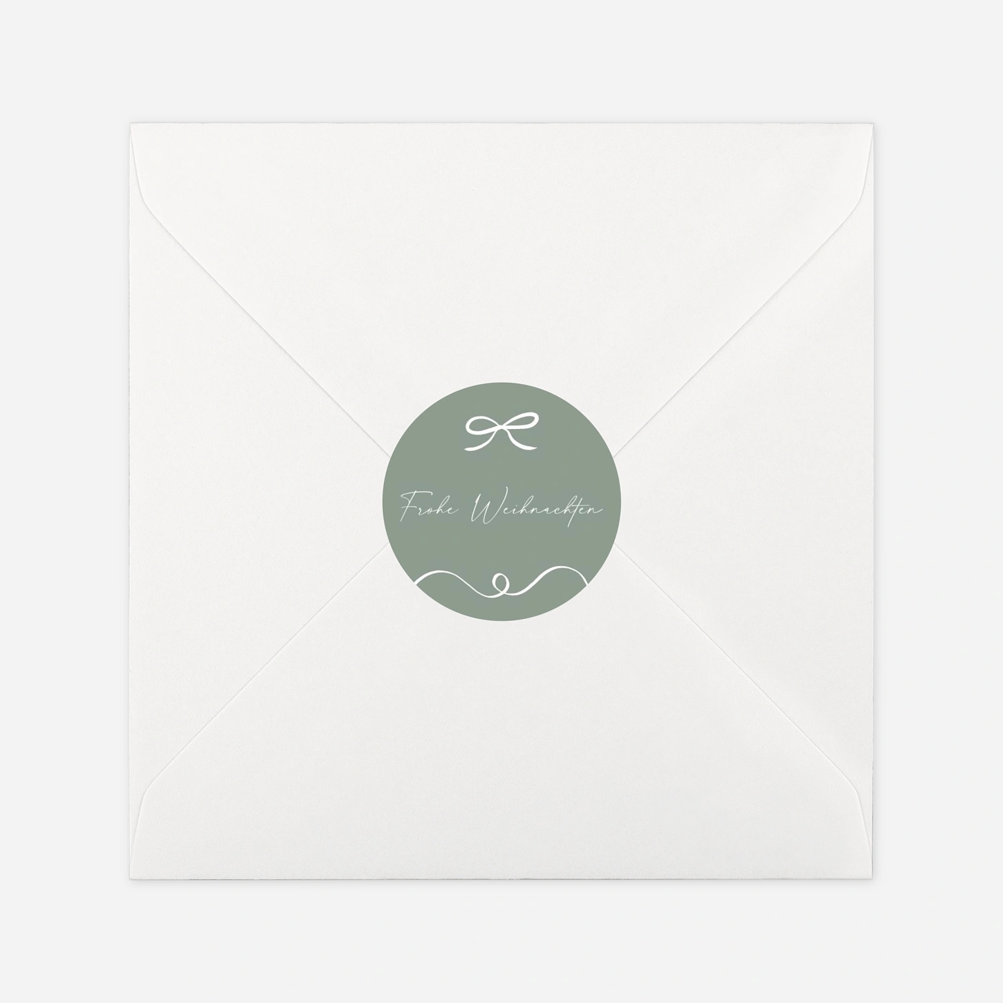 Geschenkaufkleber Weihnachten Festive Bow