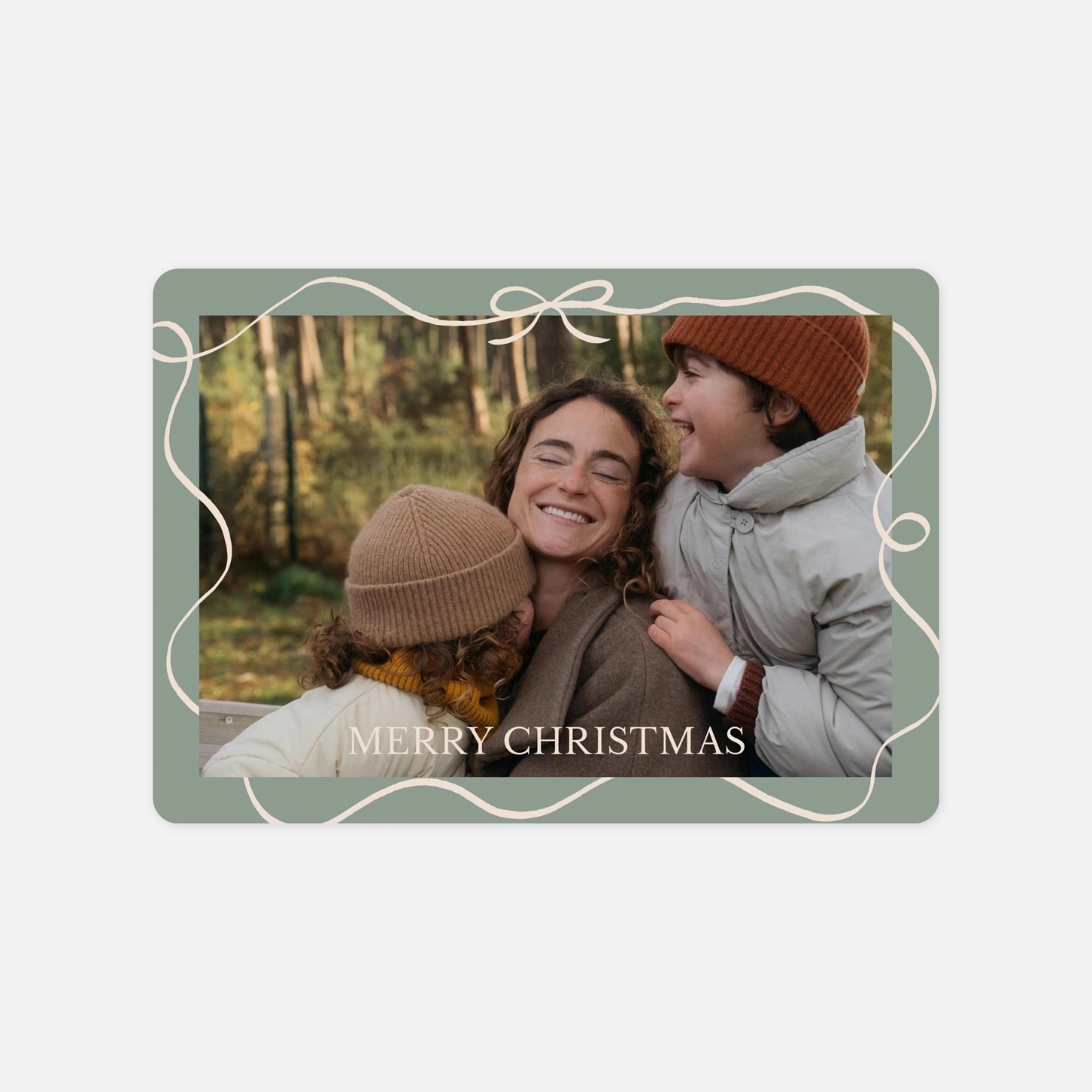 Weihnachtskarte Festive Bow