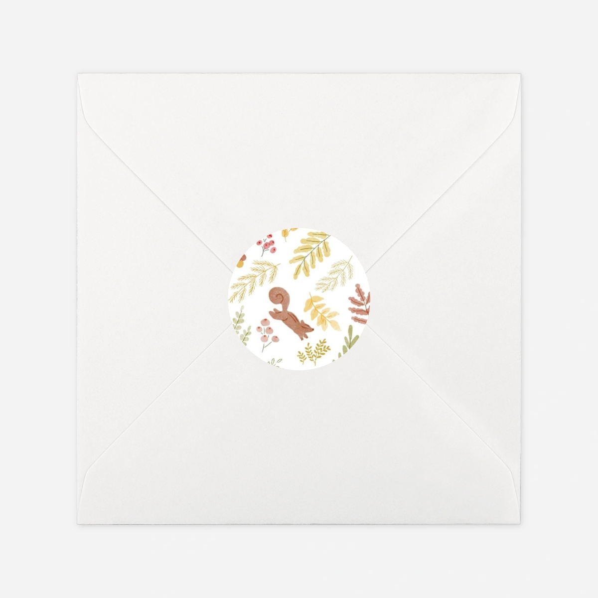 Aufkleber (Gastgeschenk) Fuchs Aquarell