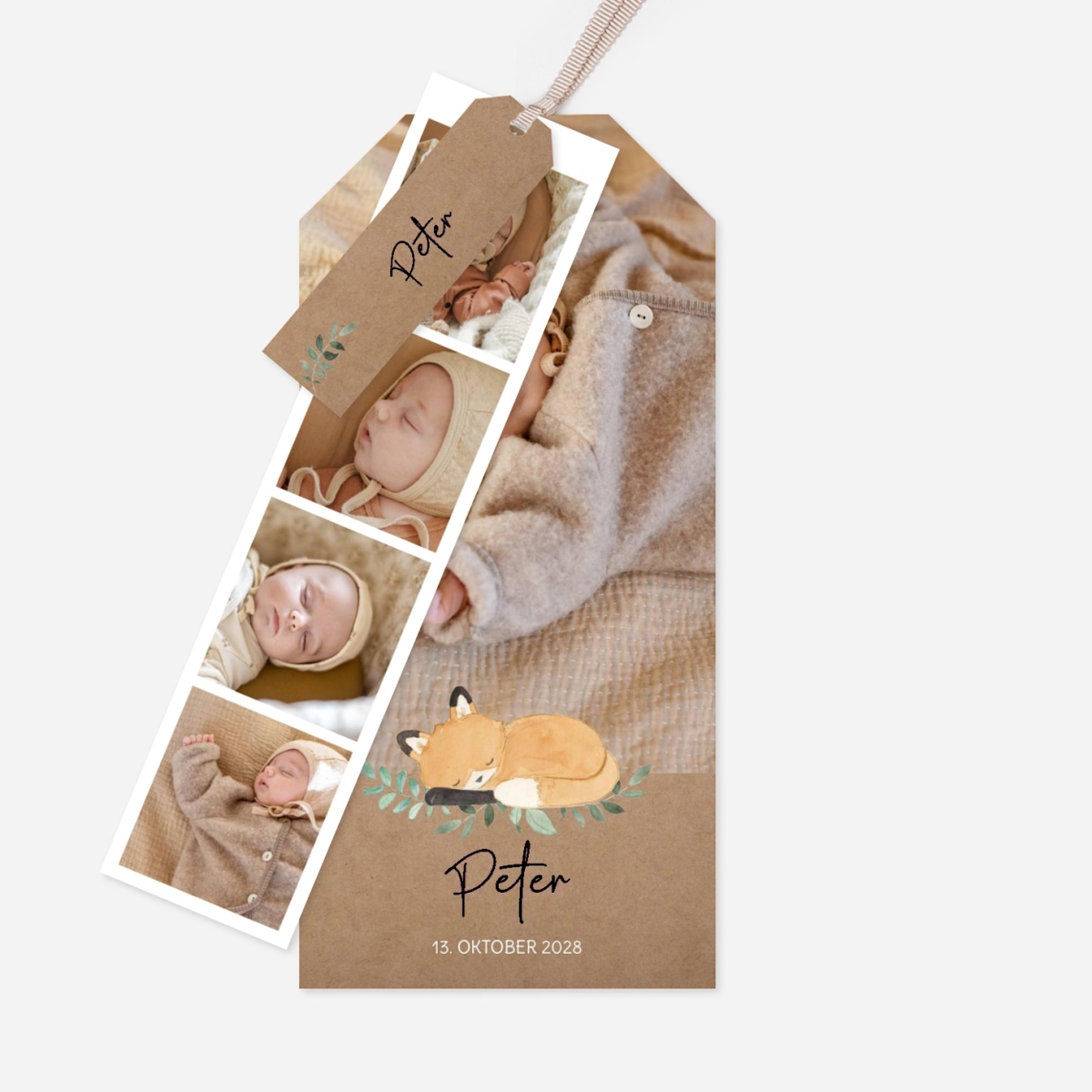 Geburtskarte Füchschenliebe