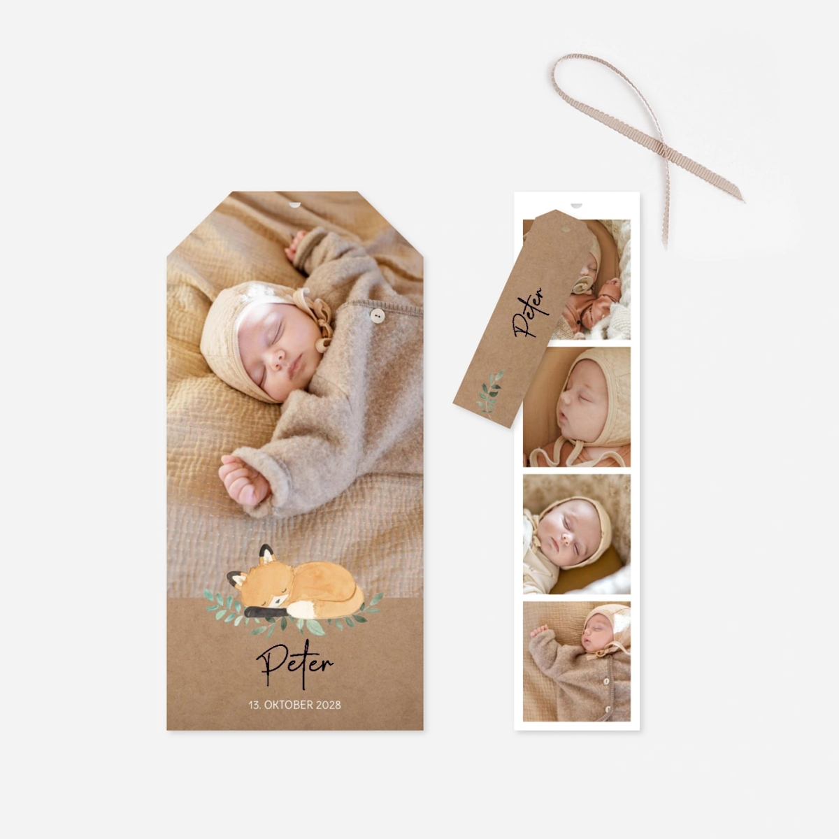 Geburtskarte Füchschenliebe