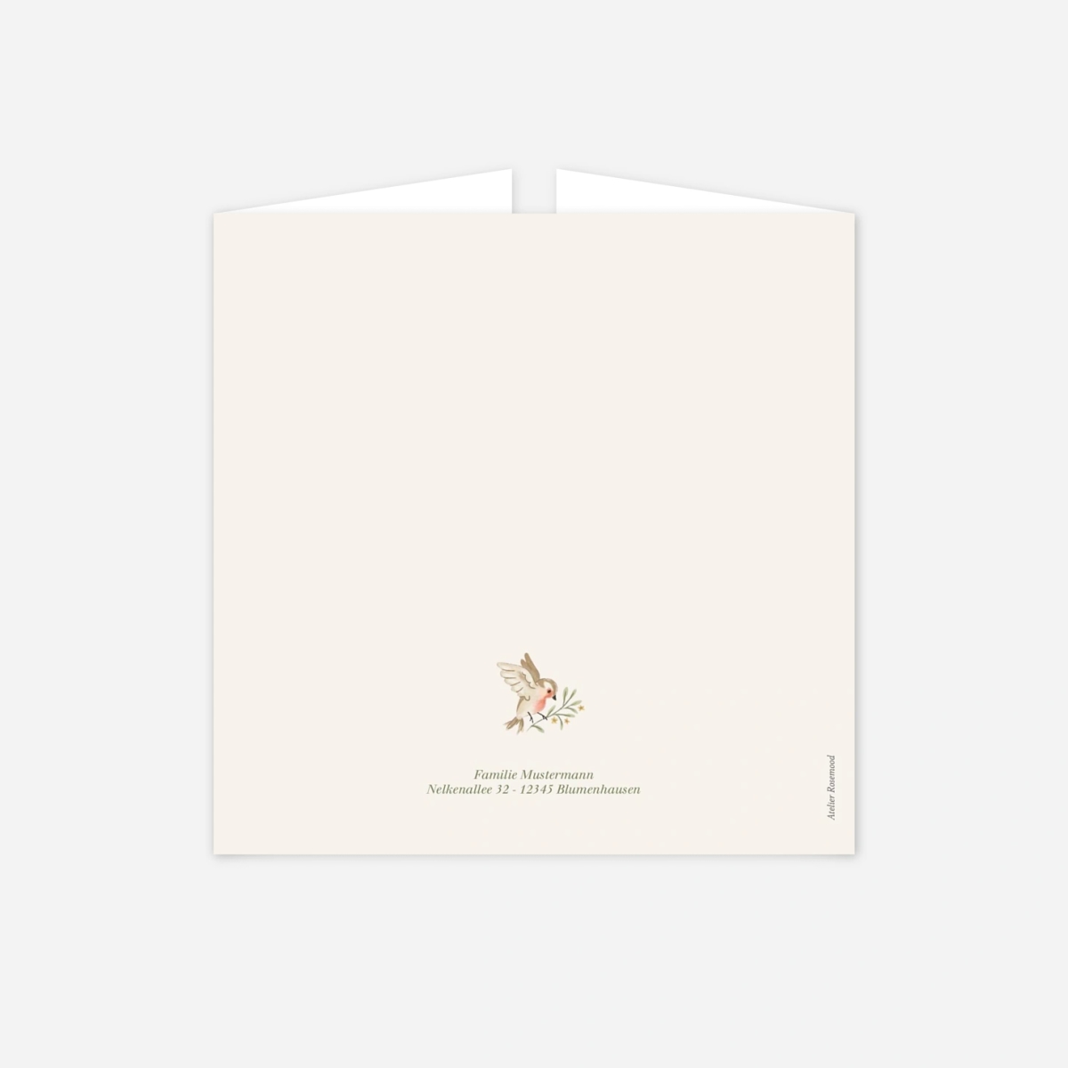 Geburtskarte Gartenkind