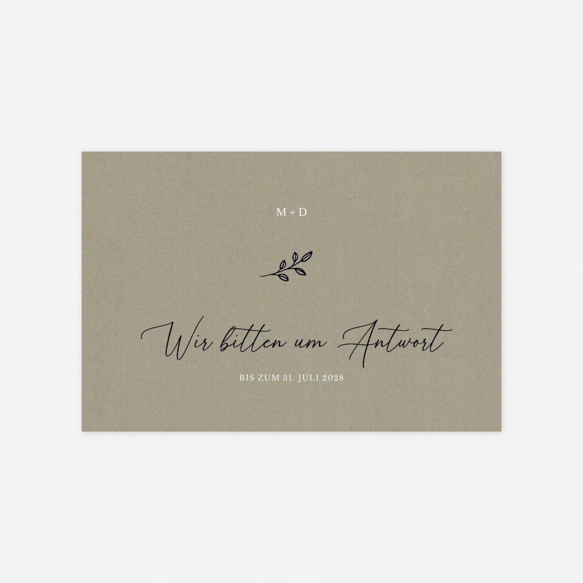 Antwortkarte Hochzeit Glanz der Natur