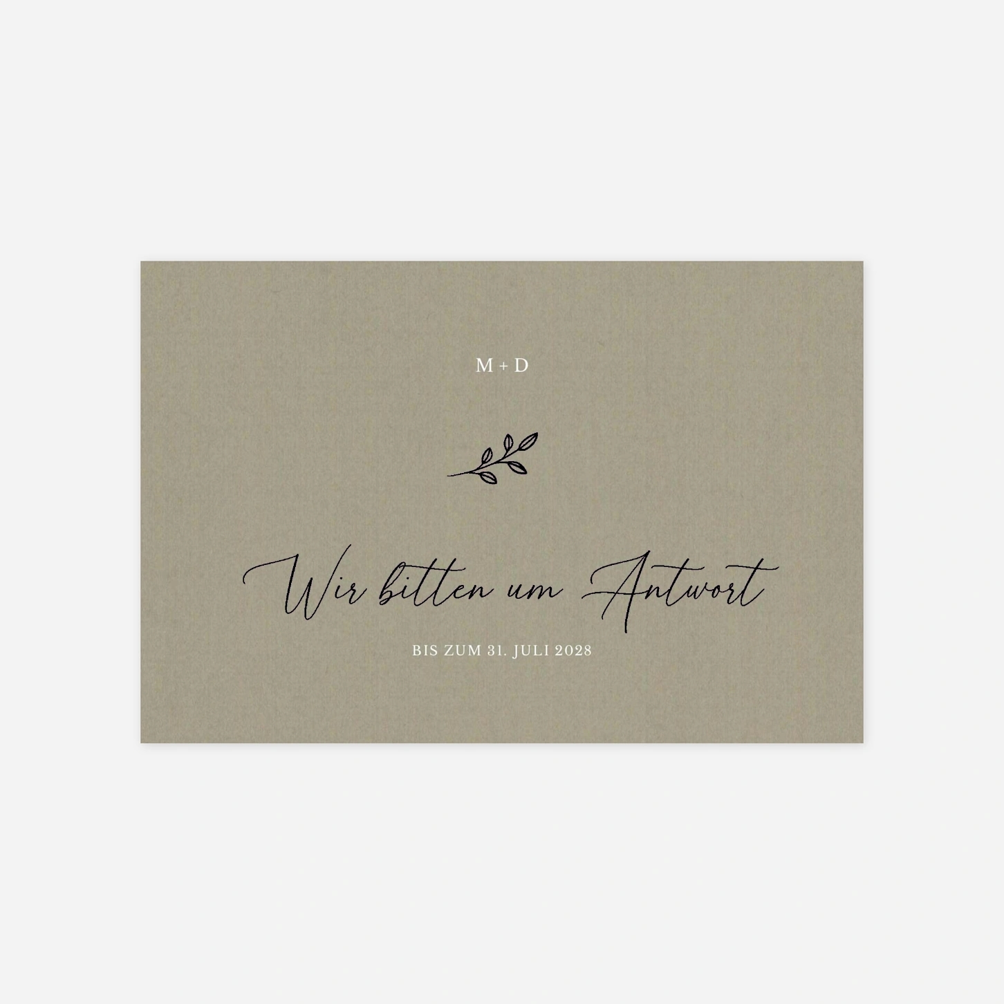 Antwortkarte Hochzeit Glanz der Natur