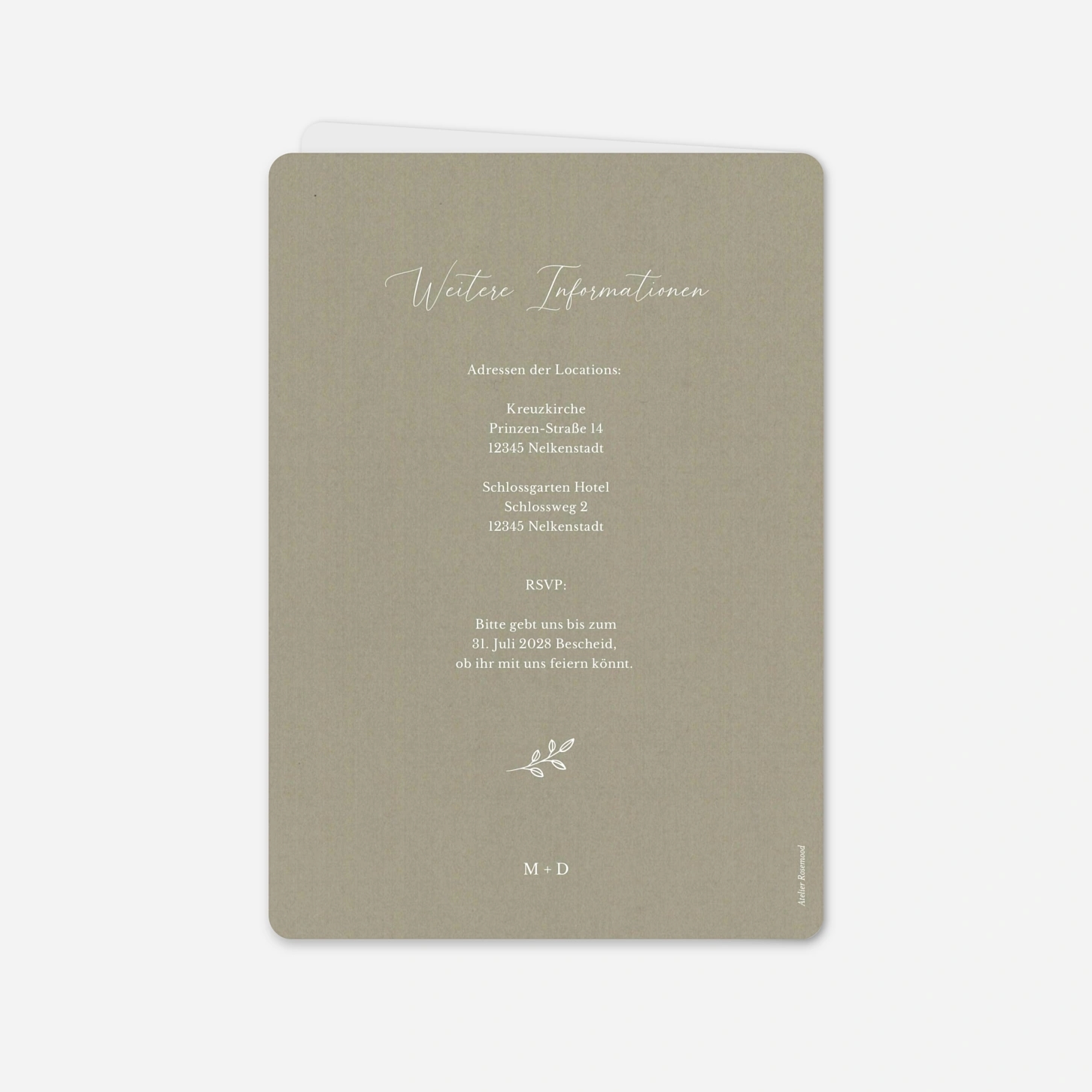 Hochzeitseinladung Glanz der Natur