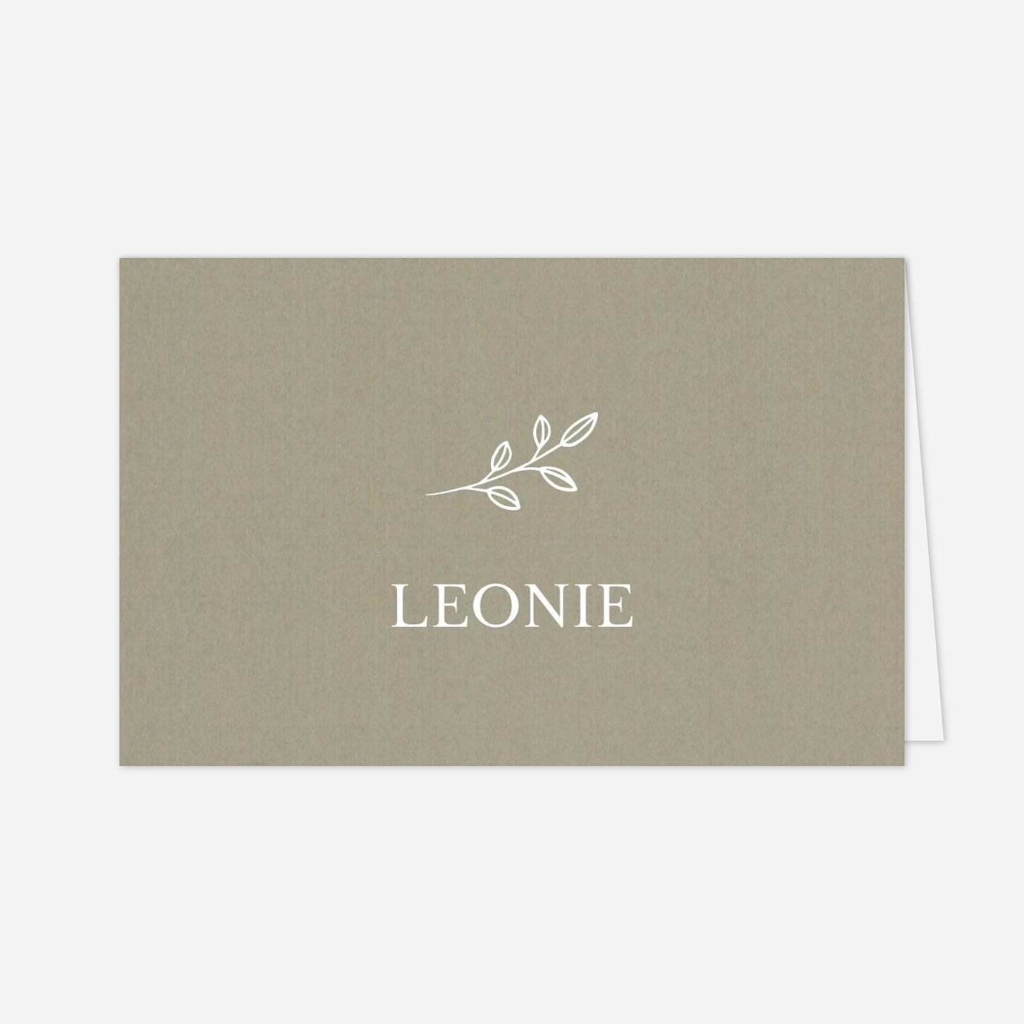 Platzkarte Hochzeit Glanz der Natur