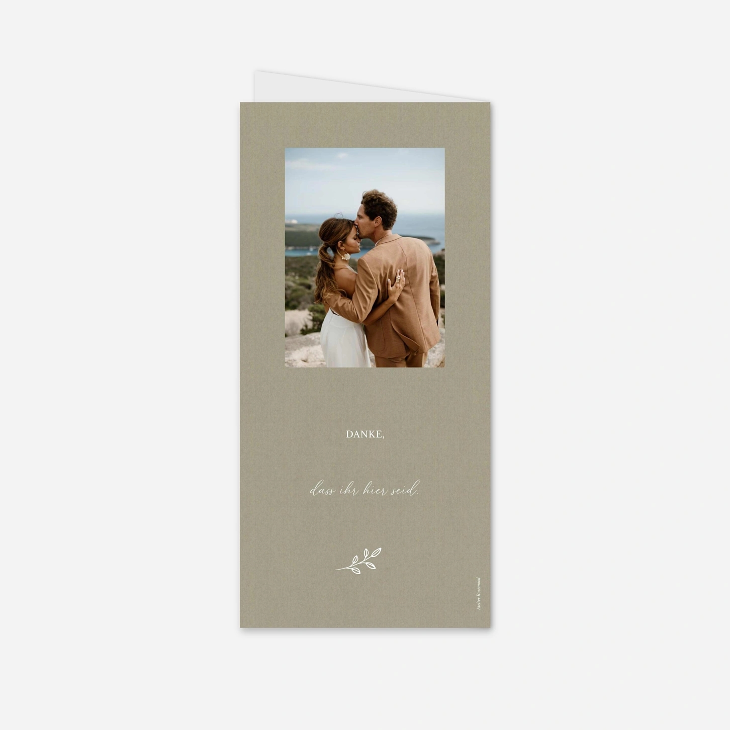 Menükarte Hochzeit Glanz der Natur