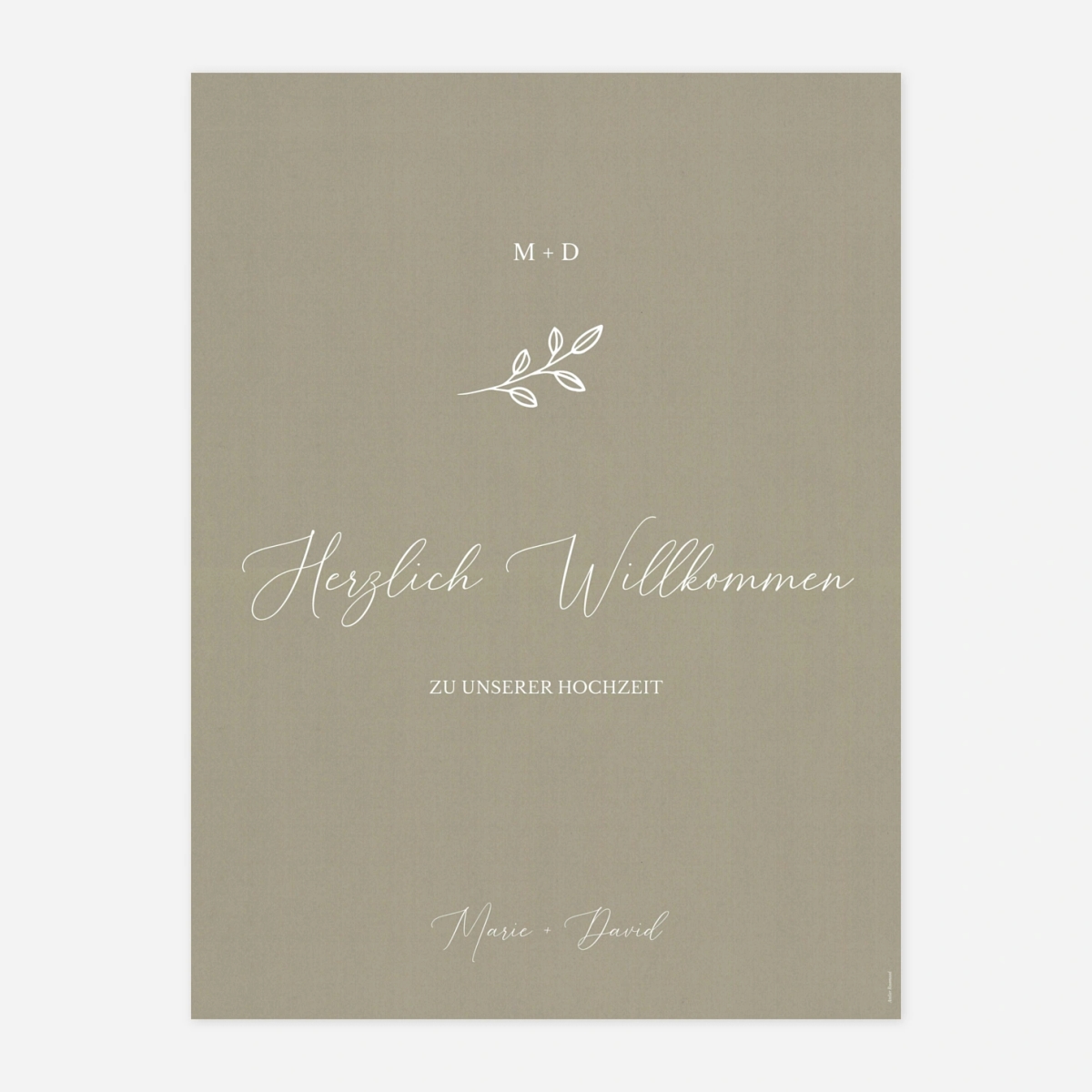 Willkommensschild Glanz der Natur