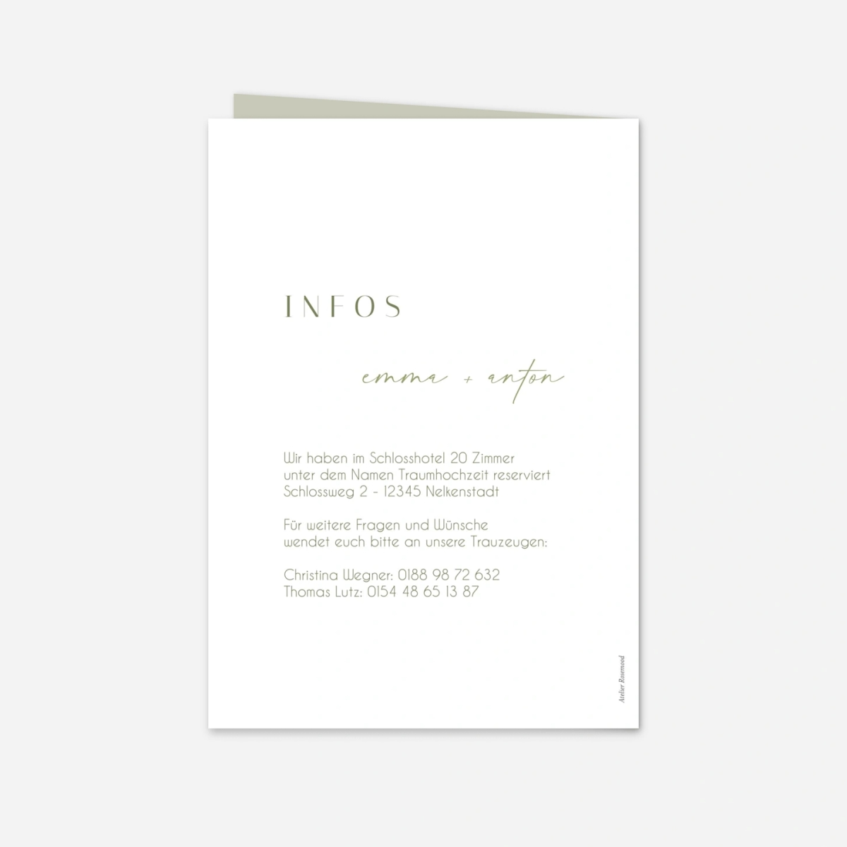 Hochzeitseinladung Zeitloses Versprechen