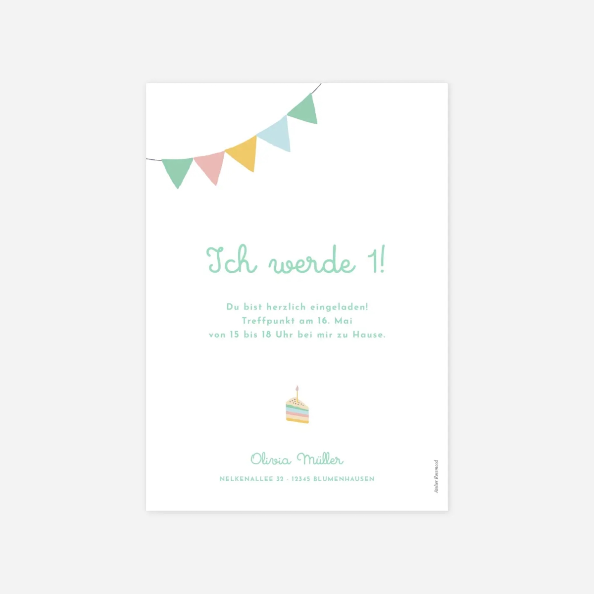 Kindergeburtstagseinladung Geburtstag der Tiere