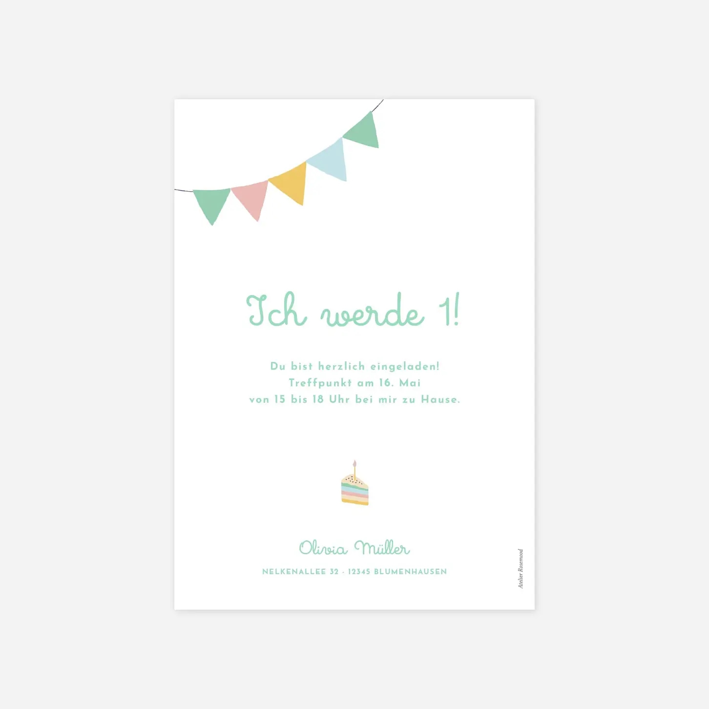 Kindergeburtstagseinladung Geburtstag der Tiere