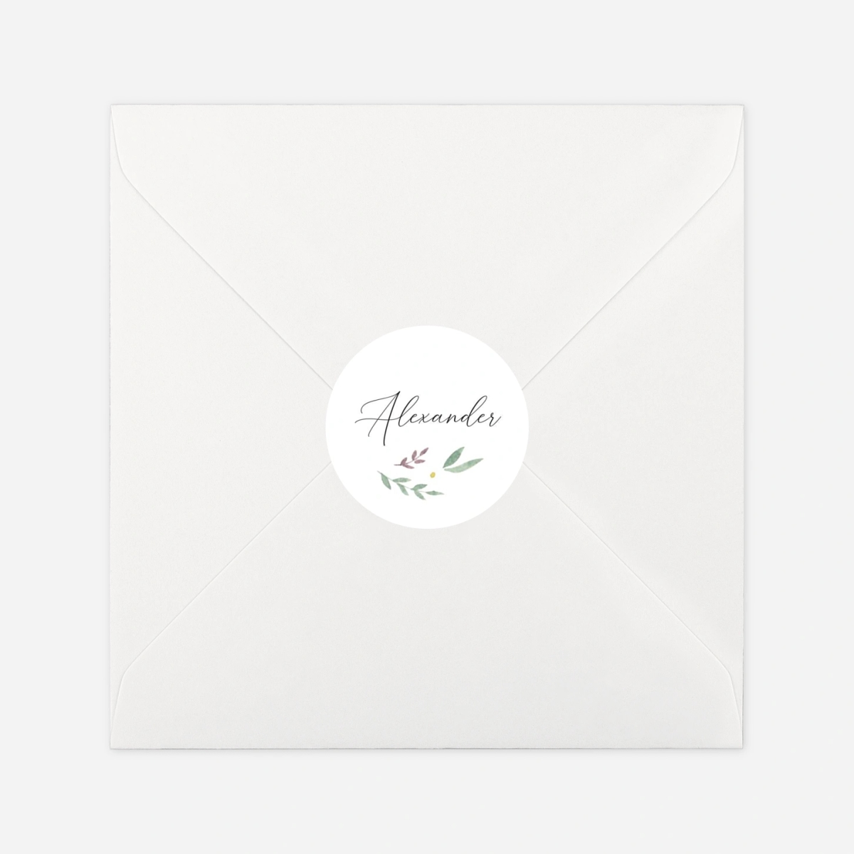 Aufkleber (Gastgeschenk) Geborgen