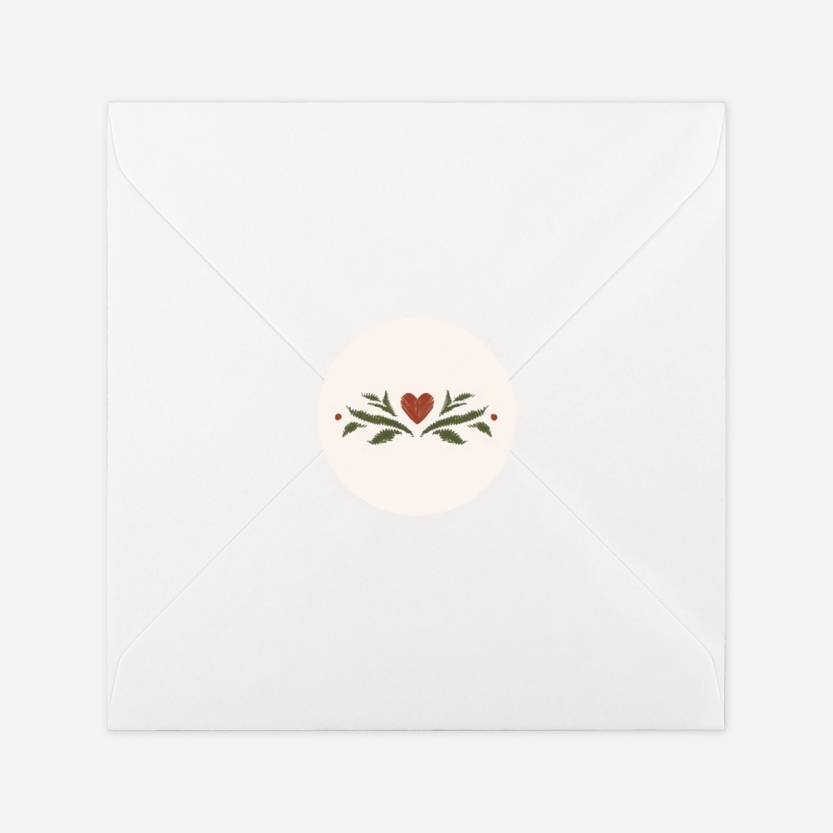 Geschenkaufkleber Weihnachten Gestickte Grüße