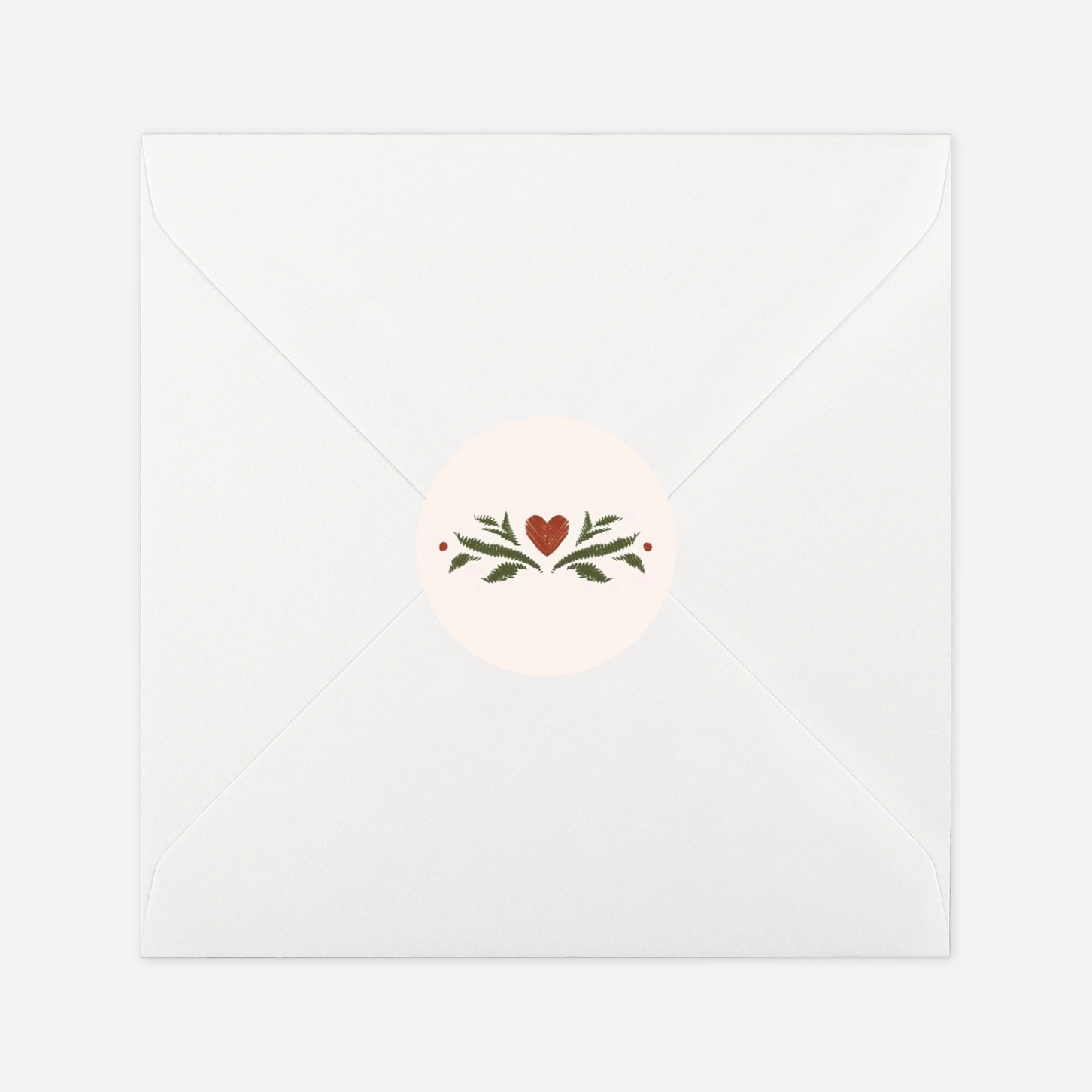 Geschenkaufkleber Weihnachten Gestickte Grüße