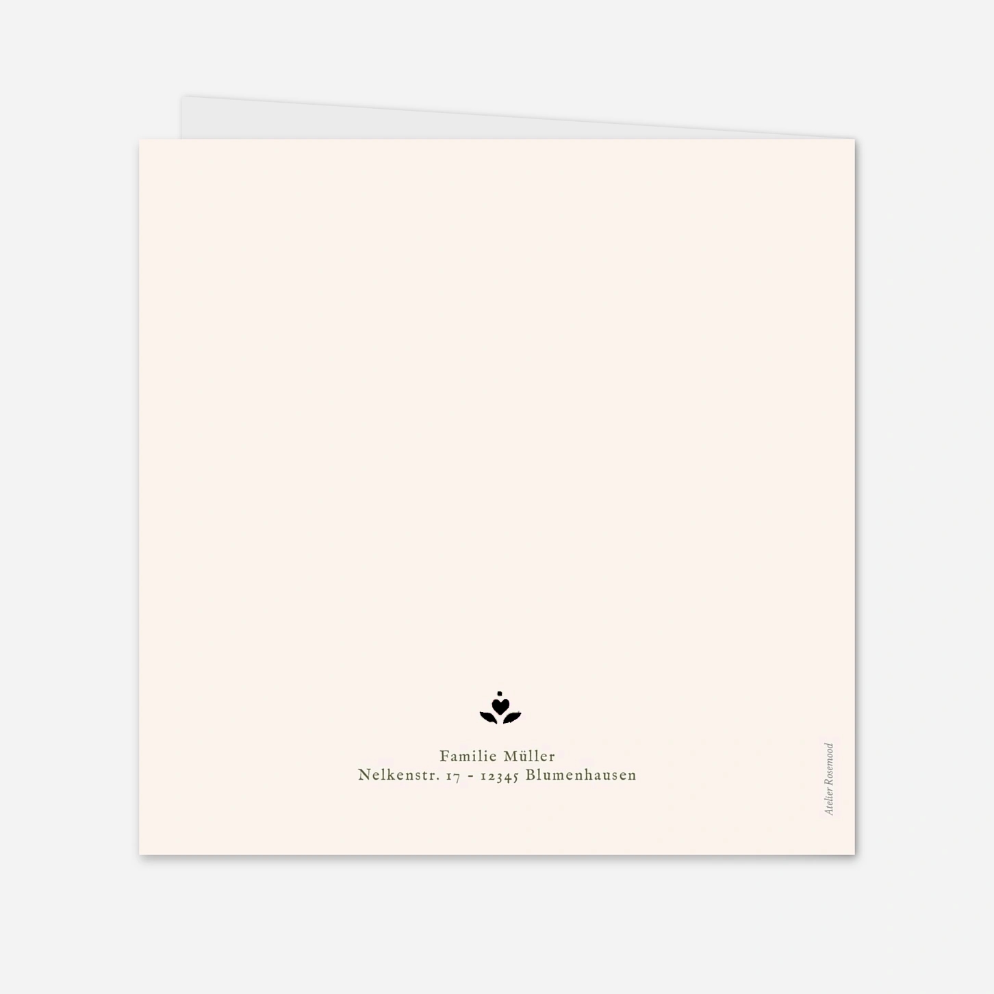 Weihnachtskarte Gestickte Grüße