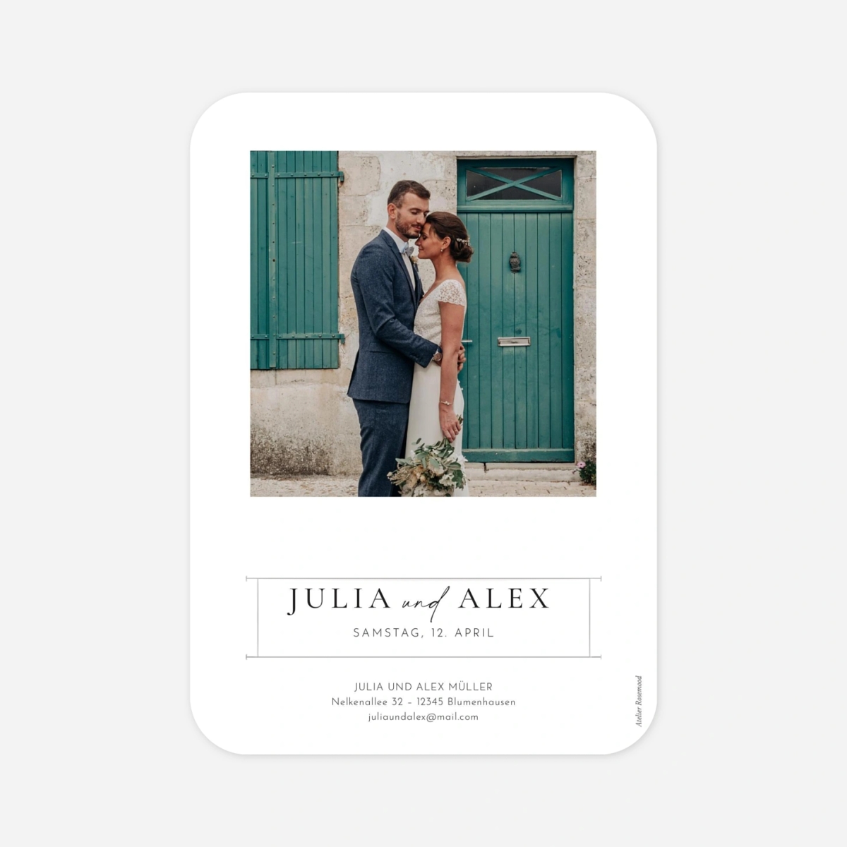 Dankeskarte Hochzeit Gemeinsam