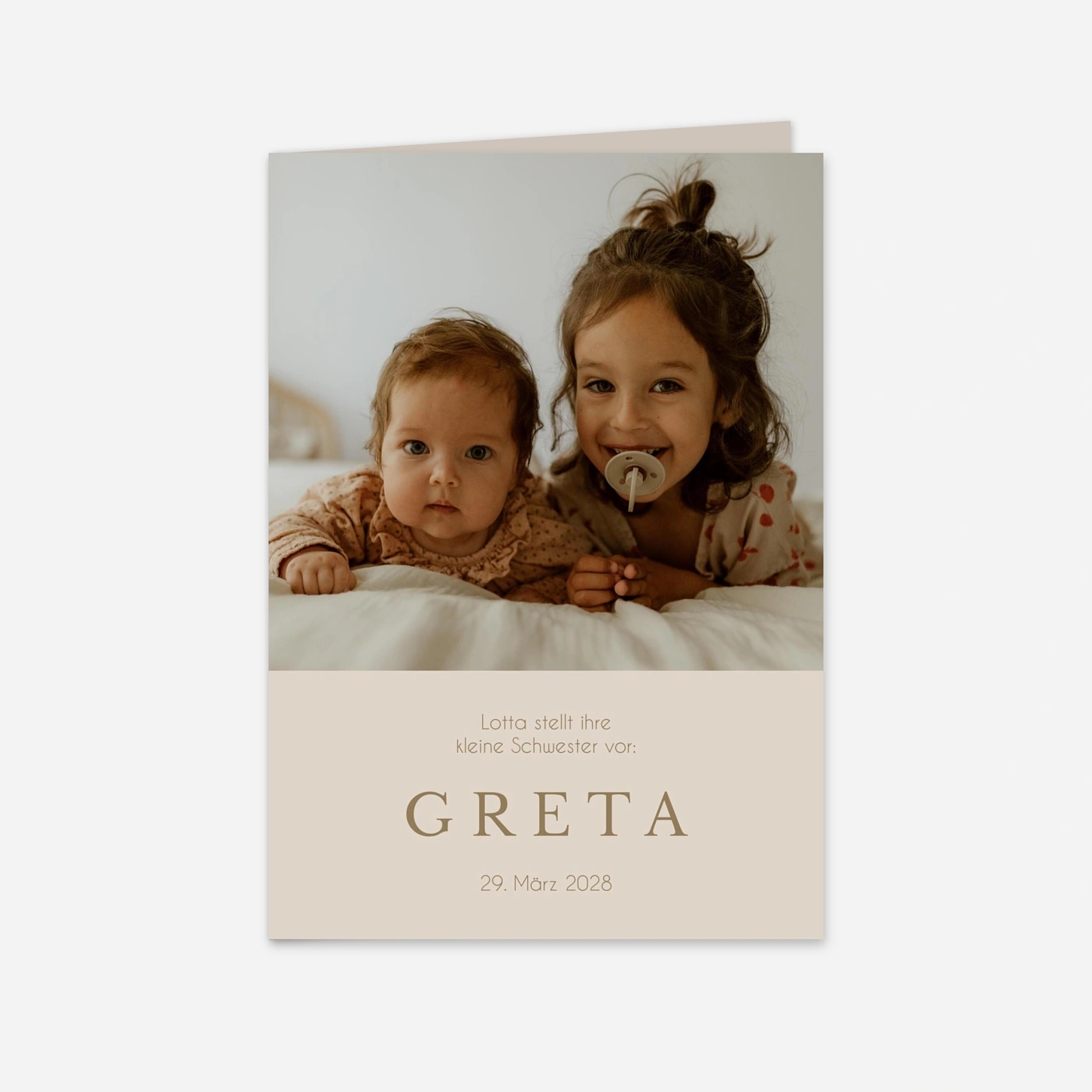 Geburtskarte Geschwisterchen