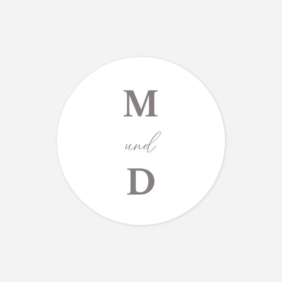 Geschenkaufkleber Hochzeit Gemeinsam Eins