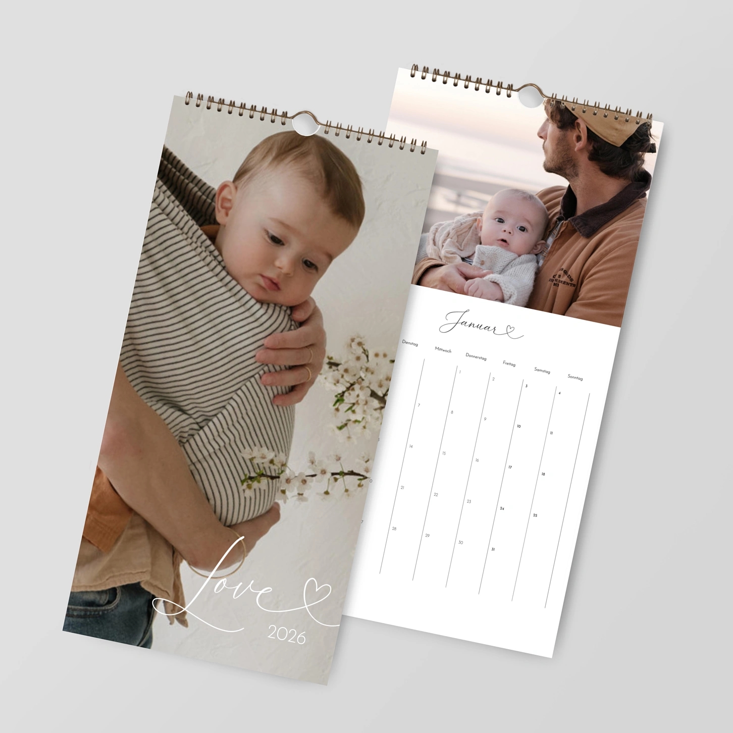 Wandkalender personalisierbare Felder Goldenes neues Jahr