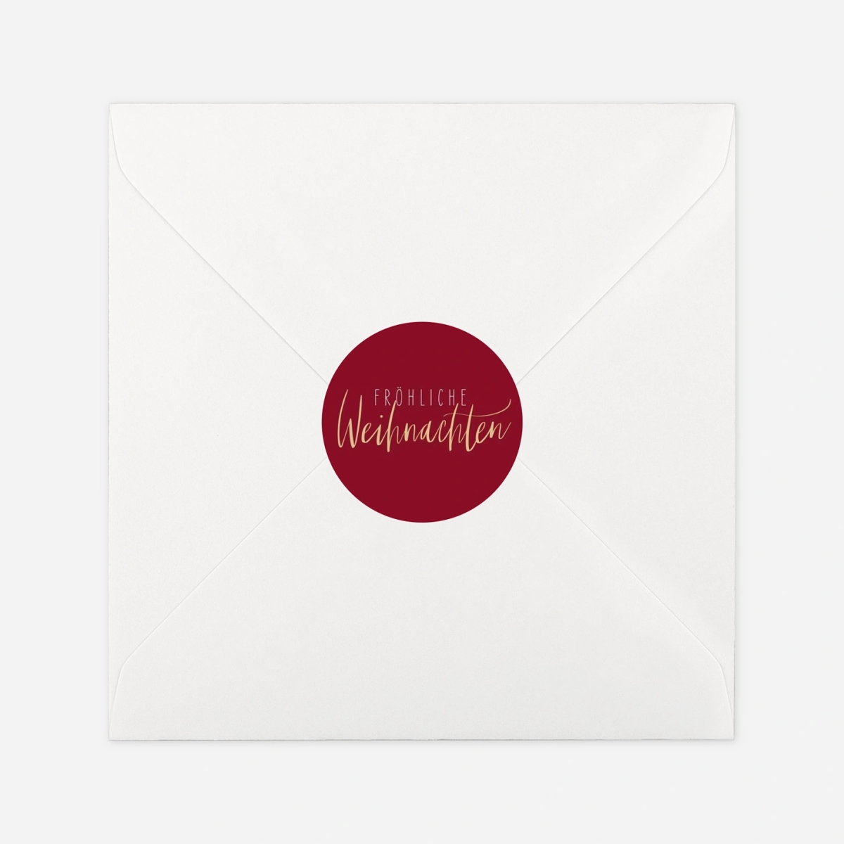 Geschenkaufkleber Weihnachten Goldener Winter