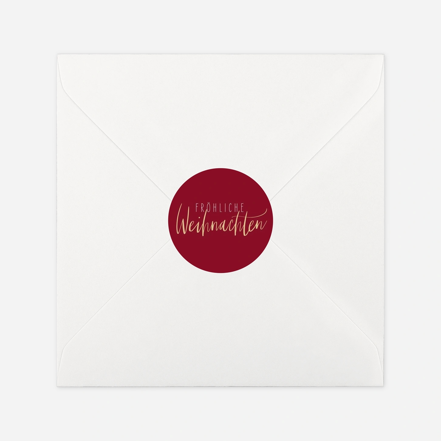 Geschenkaufkleber Weihnachten Goldener Winter