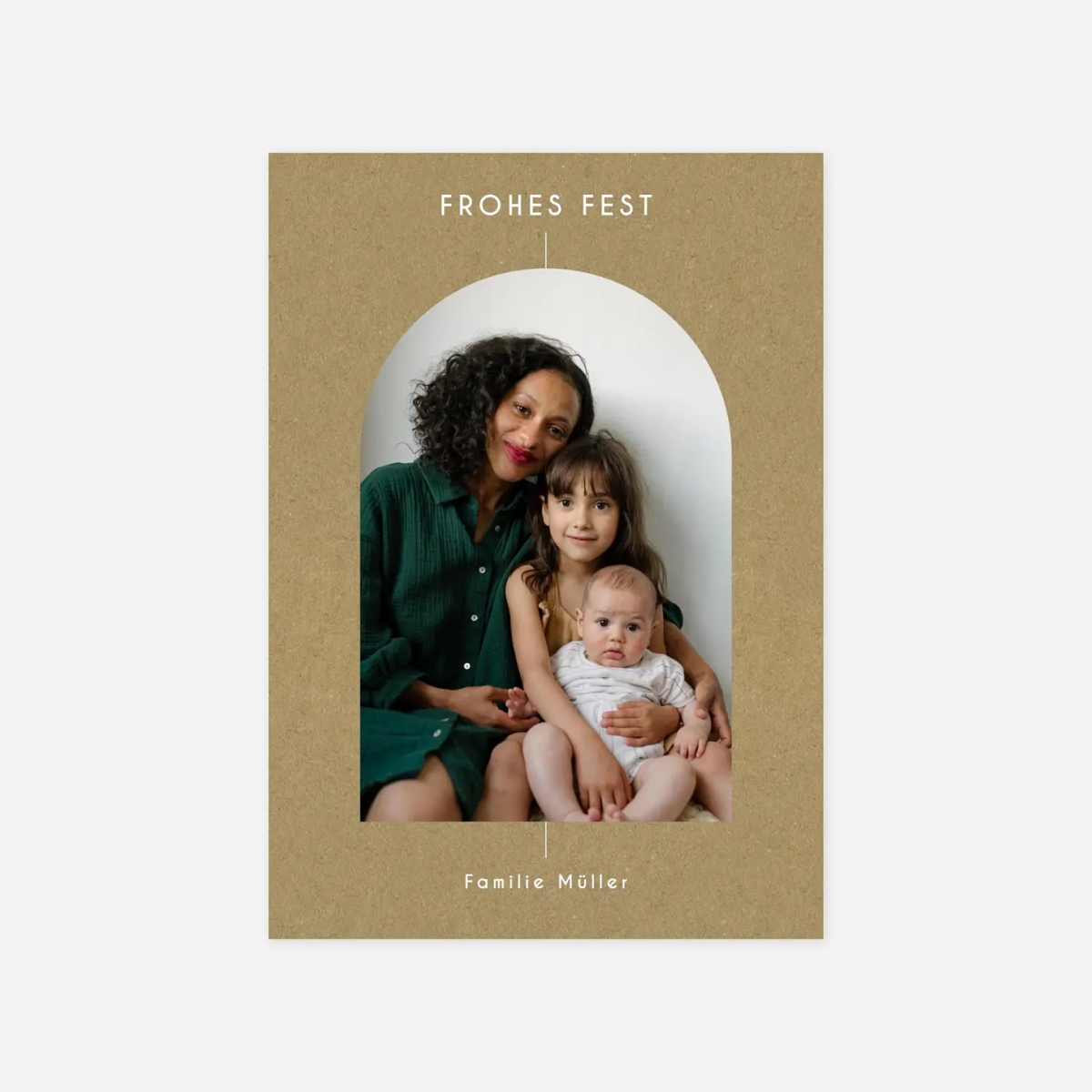 Weihnachtskarte Grafischer Bogen