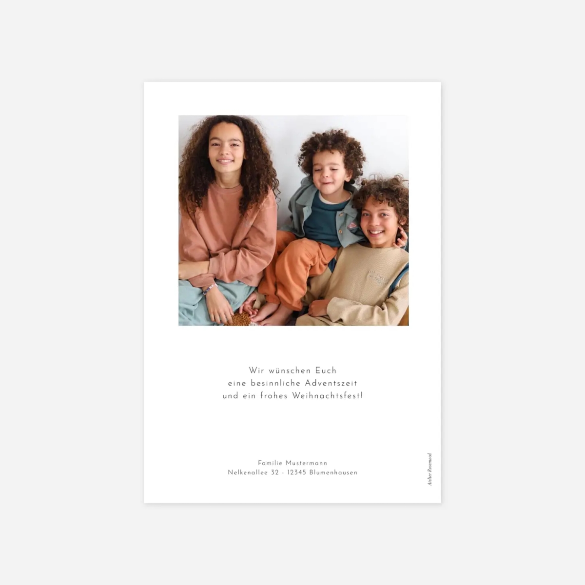 Weihnachtskarte Großes Ereignis