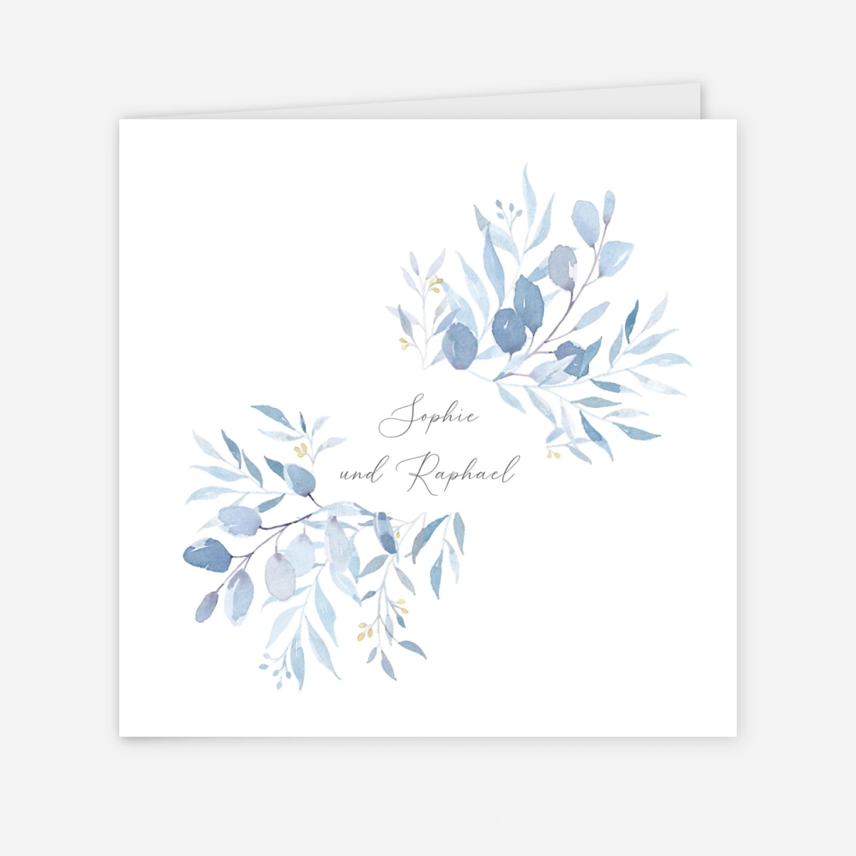 Hochzeitseinladung Greenery Leaves