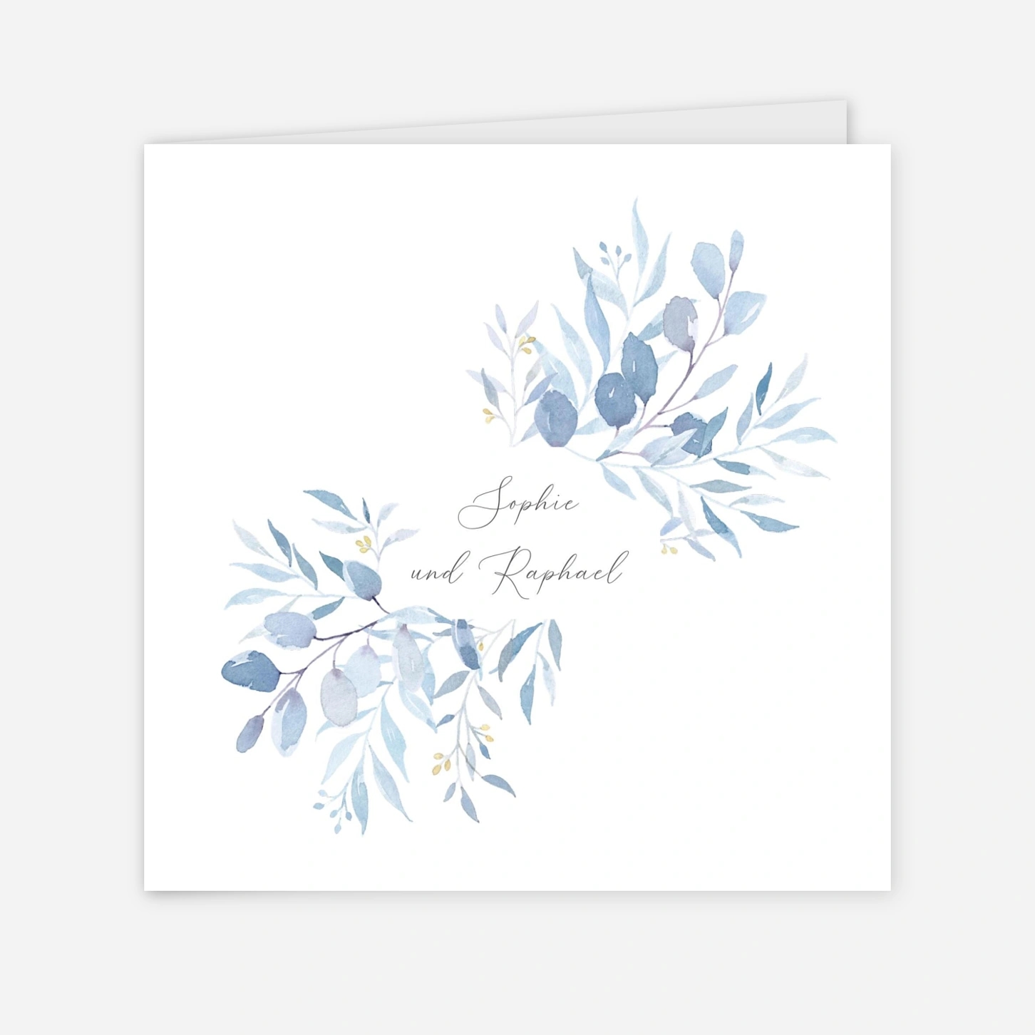 Hochzeitseinladung Greenery Leaves